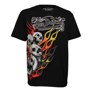Von Dutch Men's Skull Wrap Tee - Black