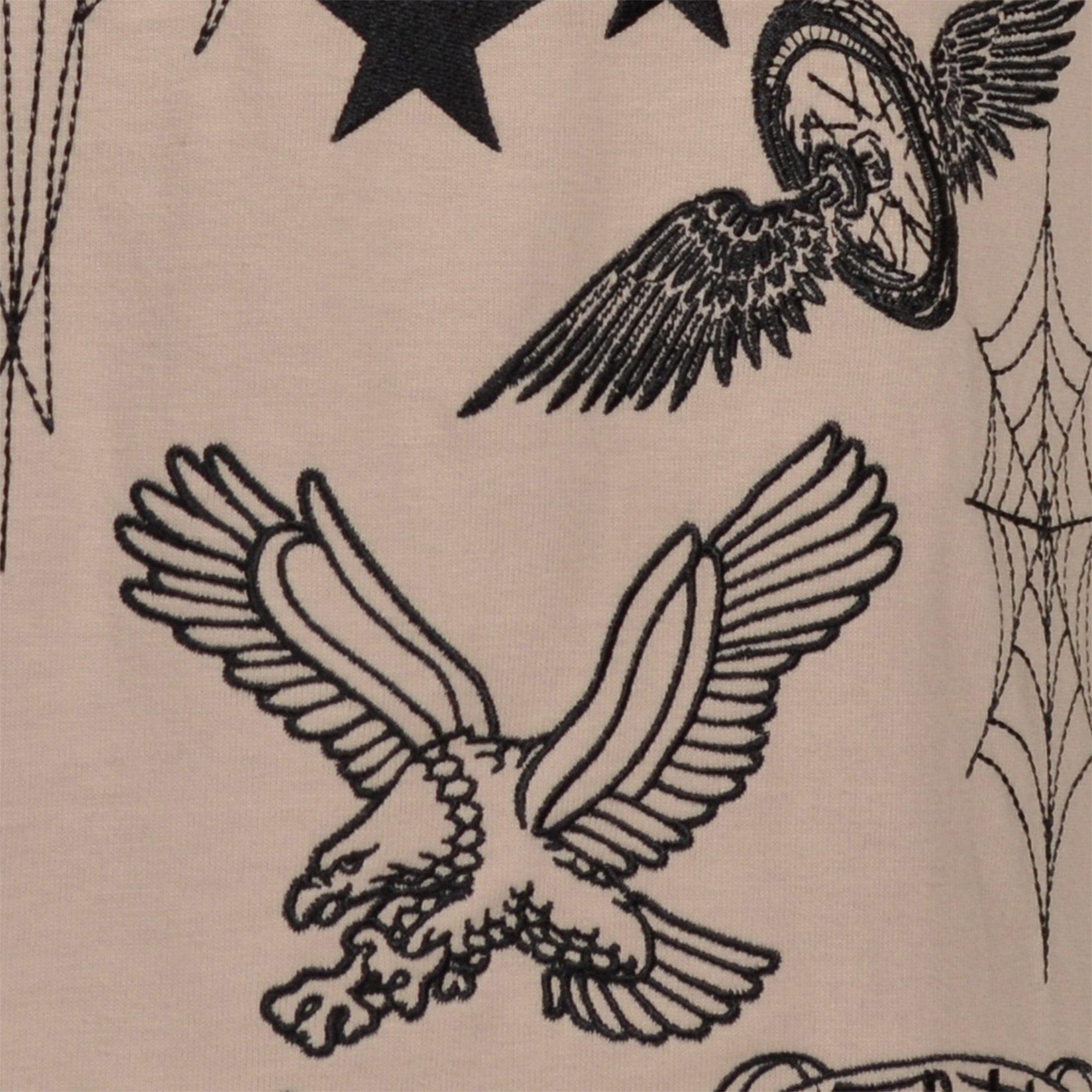 Von Dutch Men's Embellish Tattoo Ancient Scroll Muscle Shirt - TAN Thumbnail View 5