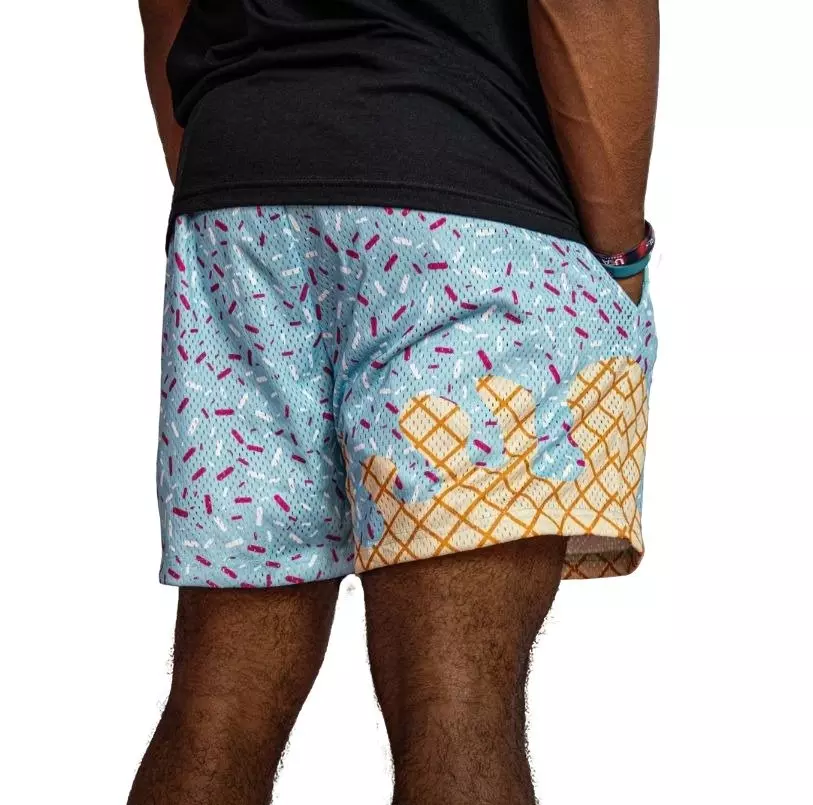 Baseball Lifestyle 101 Men's Ice Cream Shorts - Cotton Candy - LT BLUE