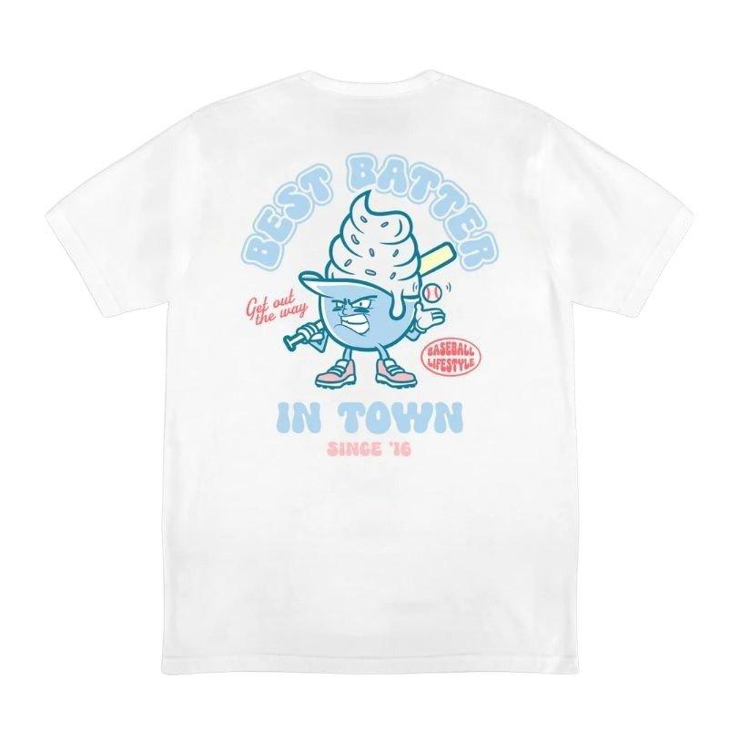 Baseball Lifestyle 101 Men's Best Batter Tee - WHITE Thumbnail View 2