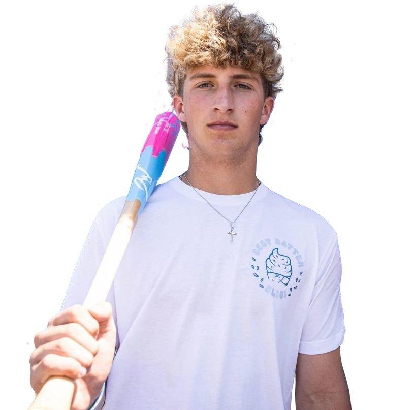 Baseball Lifestyle 101 Men's Best Batter Tee - WHITE Thumbnail View 3