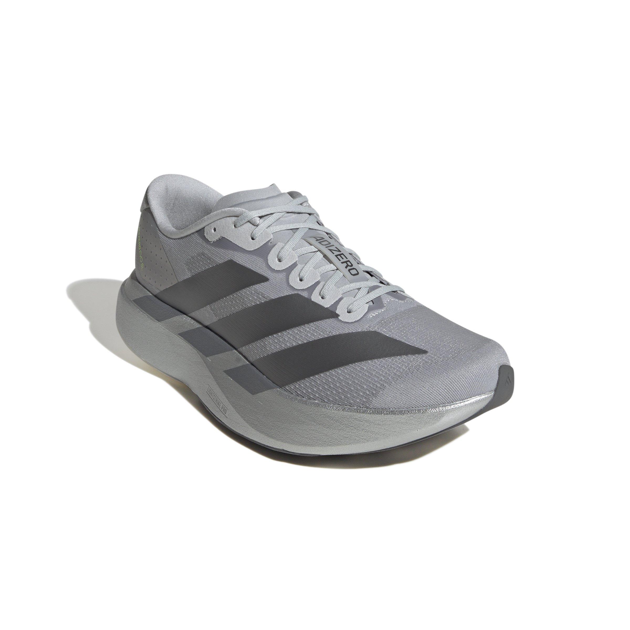 adidas Adizero Evo SL "Silver Metallic/Halo Silver" Men's Running Shoe - SILVER Thumbnail View 3