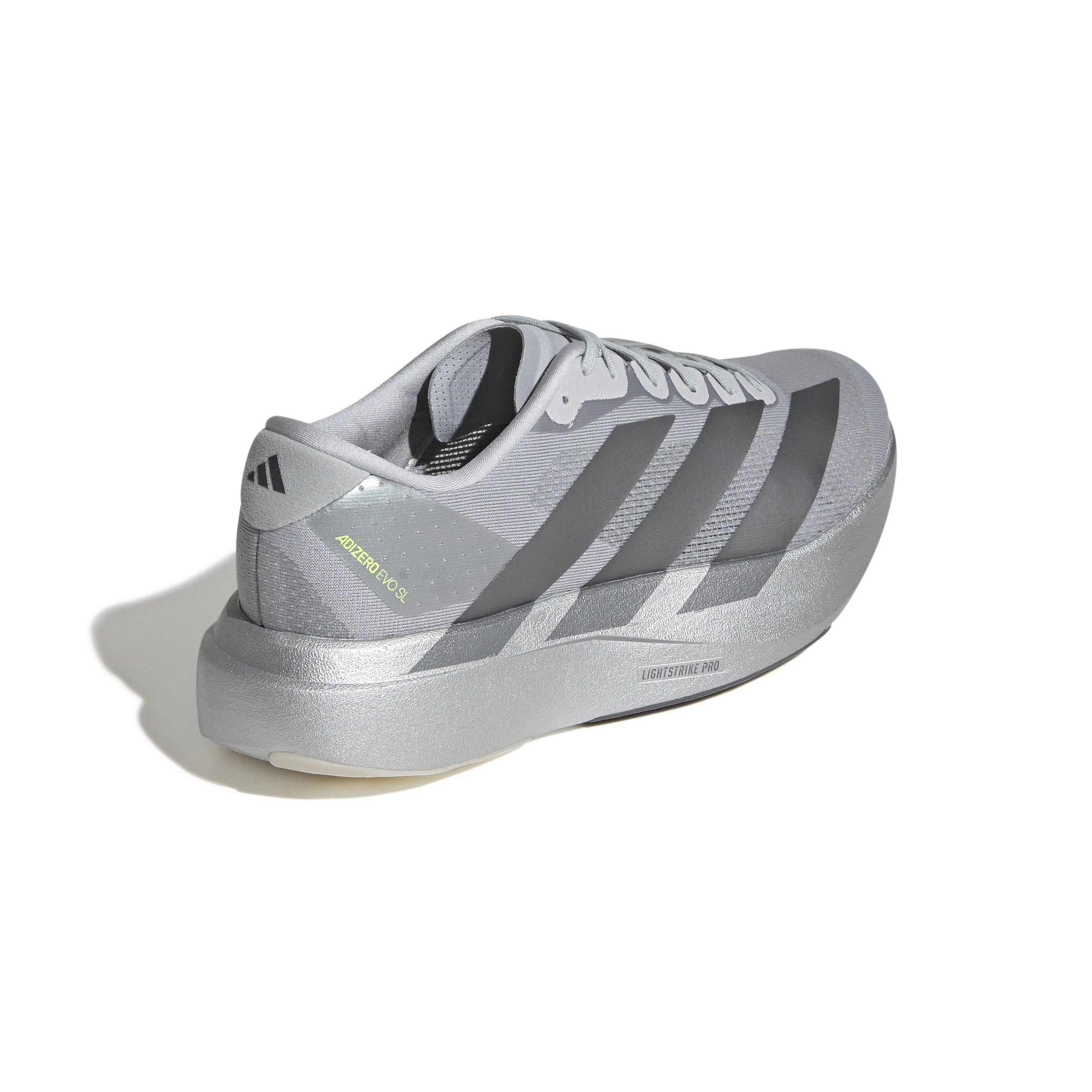 adidas Adizero Evo SL "Silver Metallic/Halo Silver" Men's Running Shoe - SILVER Thumbnail View 4