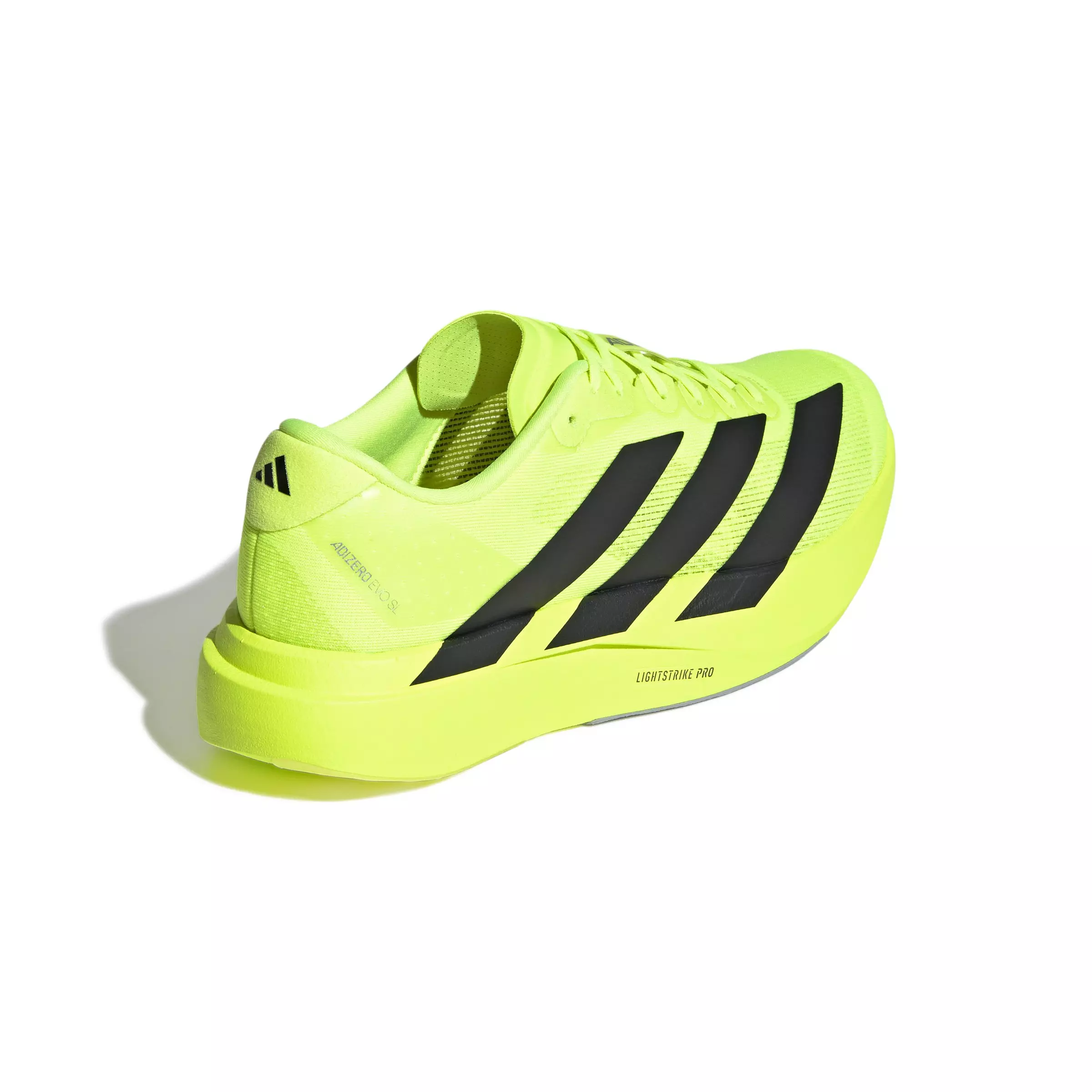 adidas Adizero Evo SL "Lucid Lemon/Core Black/Matte Silver" Men's Running Shoe - YELLOW/BLACK