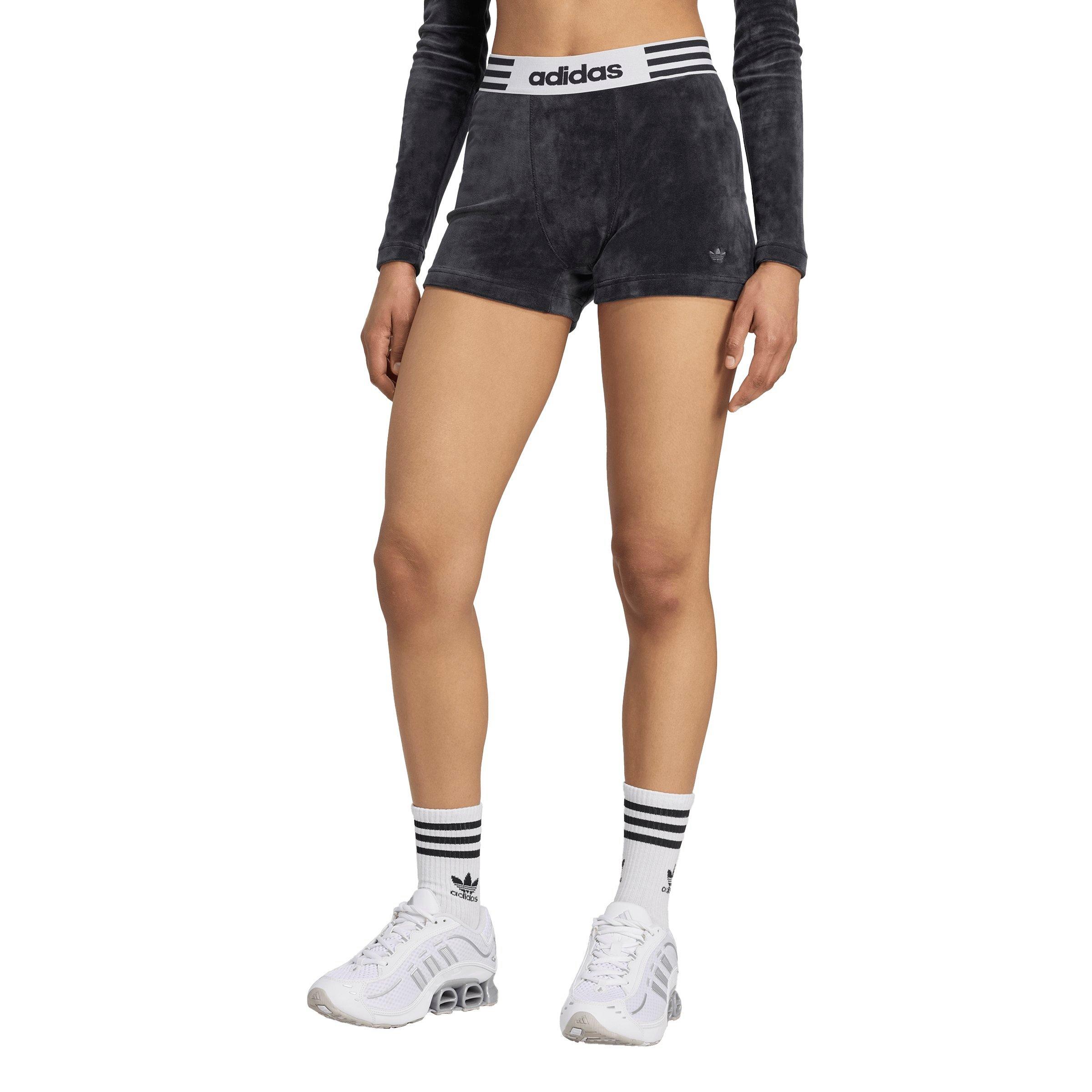 adidas Originals Women's Winterized Booty Shorts - BLACK Thumbnail View 1
