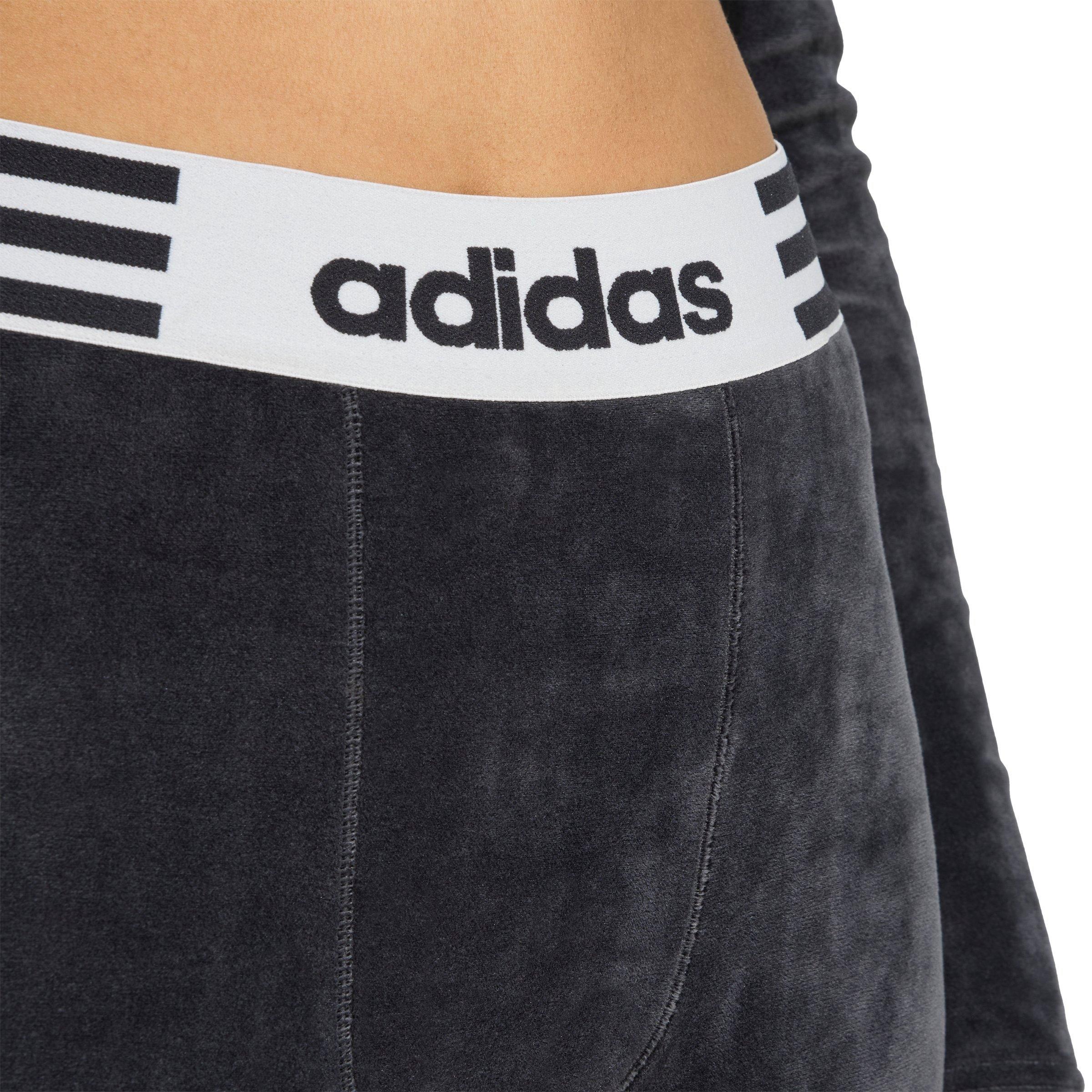adidas Originals Women's Winterized Booty Shorts - BLACK Thumbnail View 3
