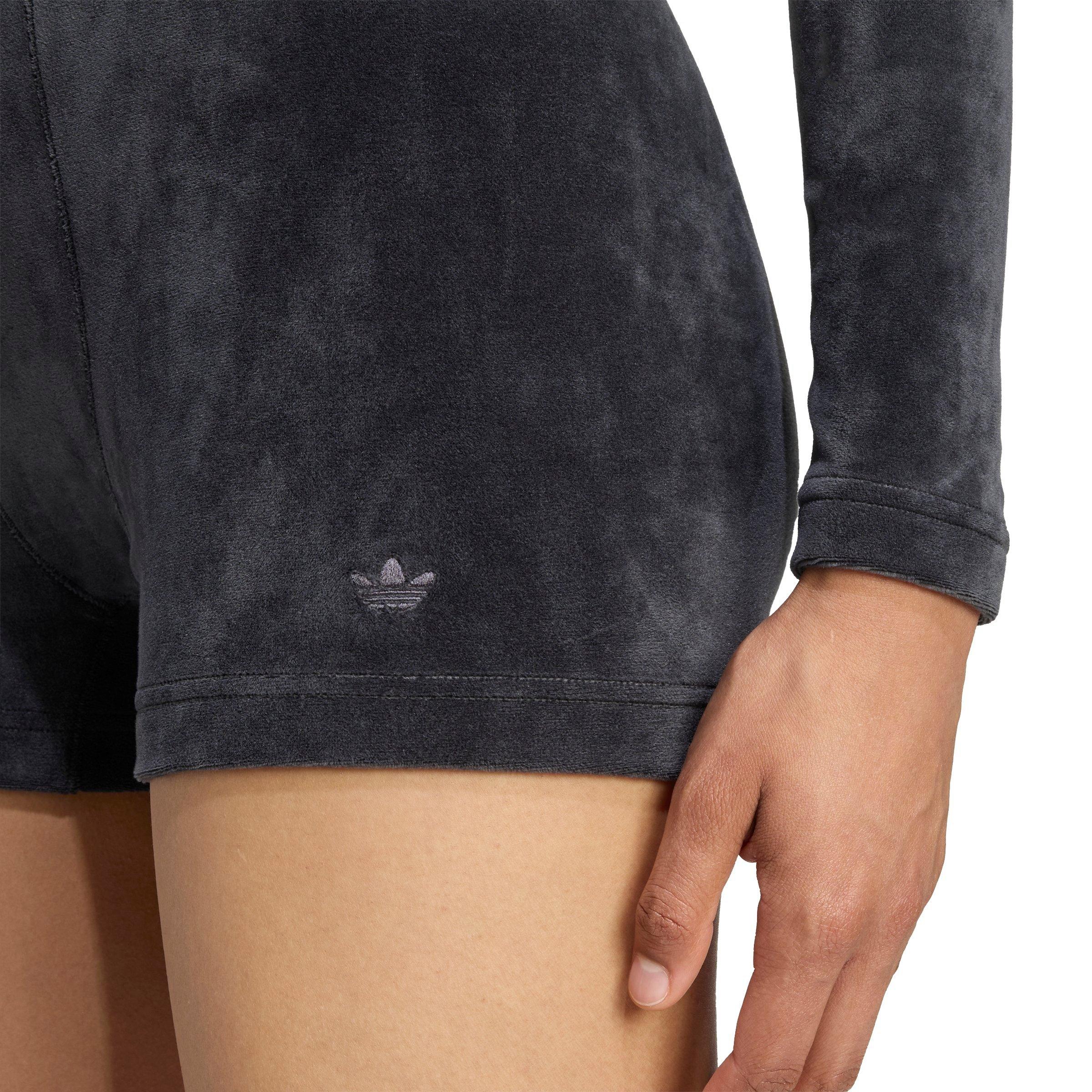 adidas Originals Women's Winterized Booty Shorts - BLACK Thumbnail View 4