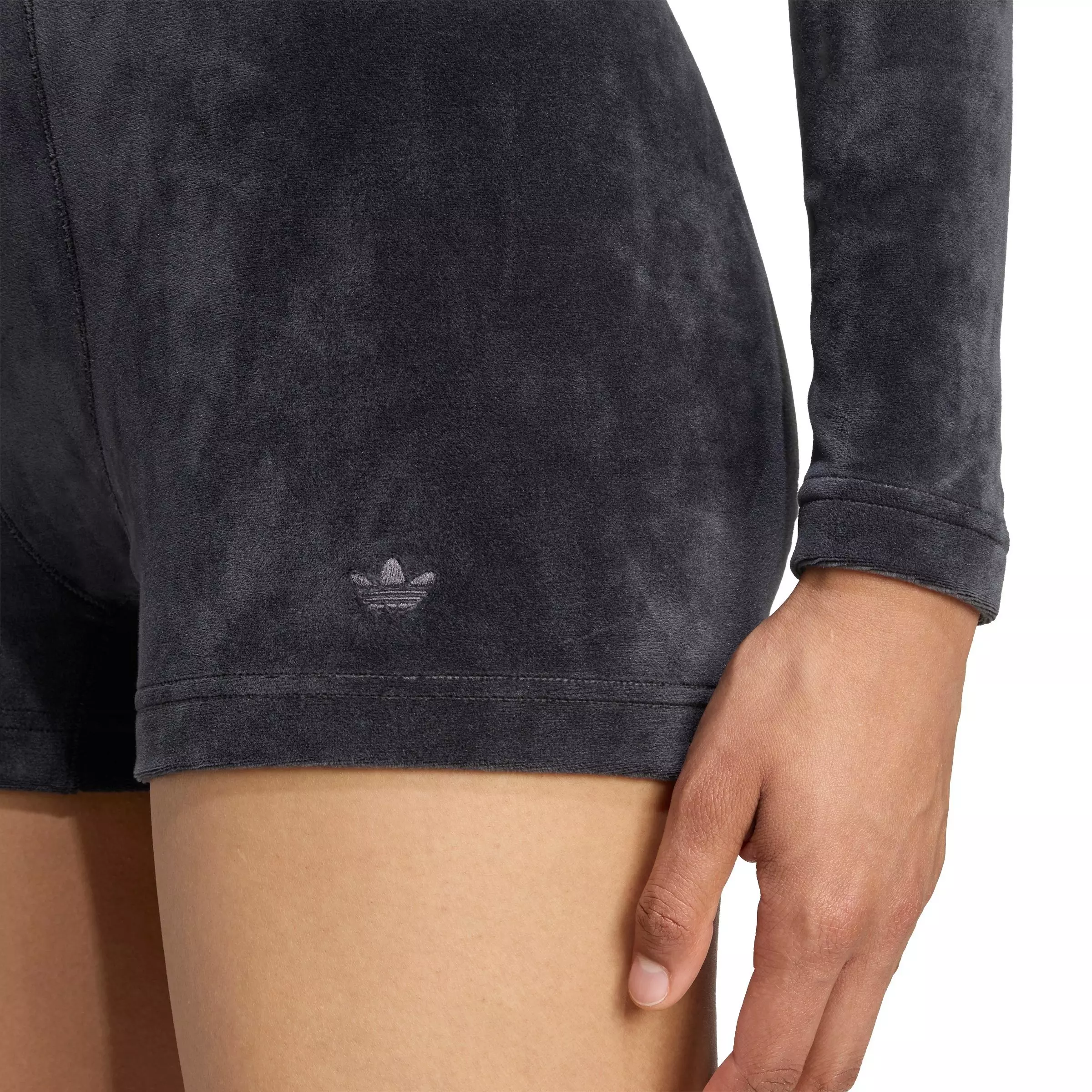 adidas Originals Women's Winterized Booty Shorts - BLACK