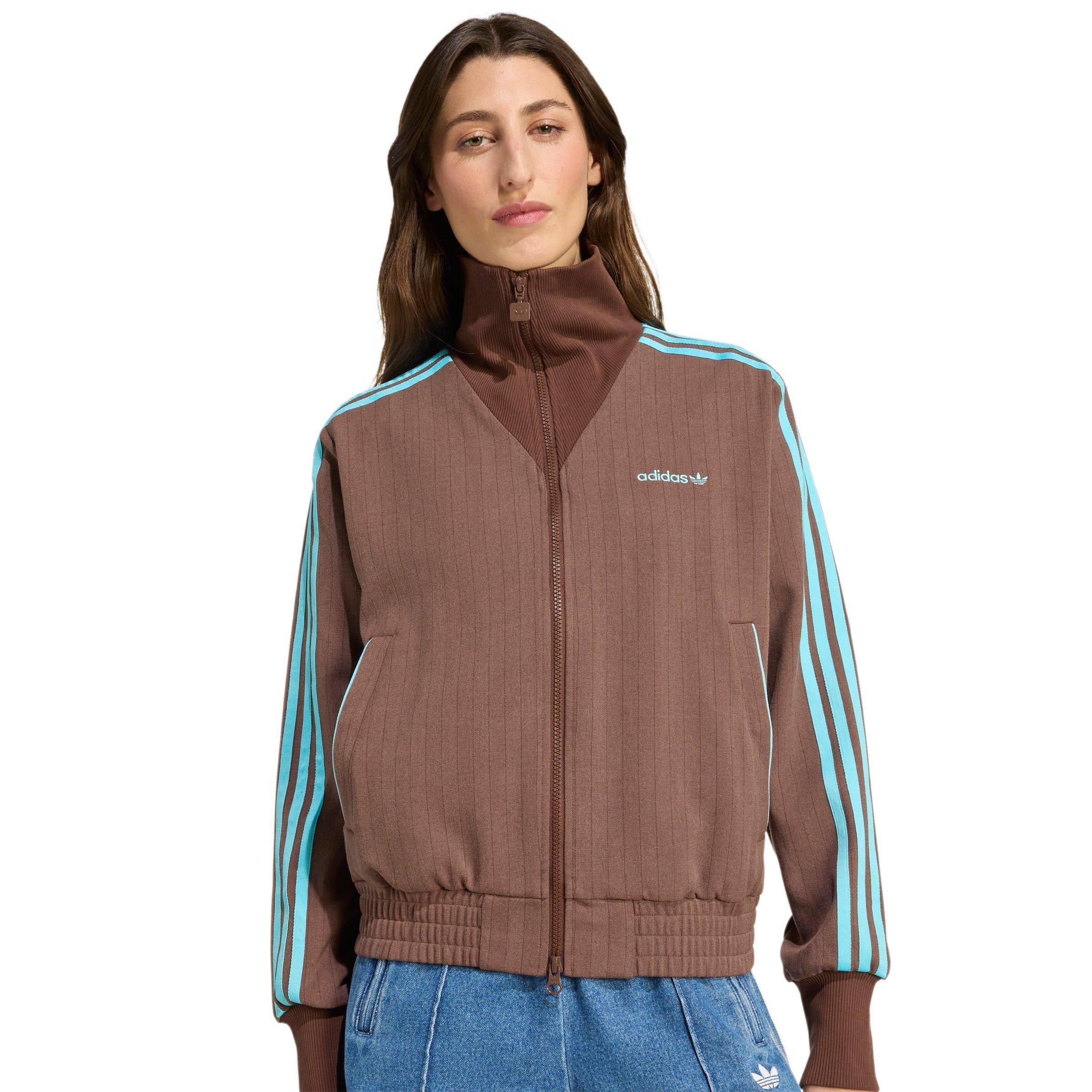 adidas Originals Women's Tailored Track Jacket - BROWN Thumbnail View 3