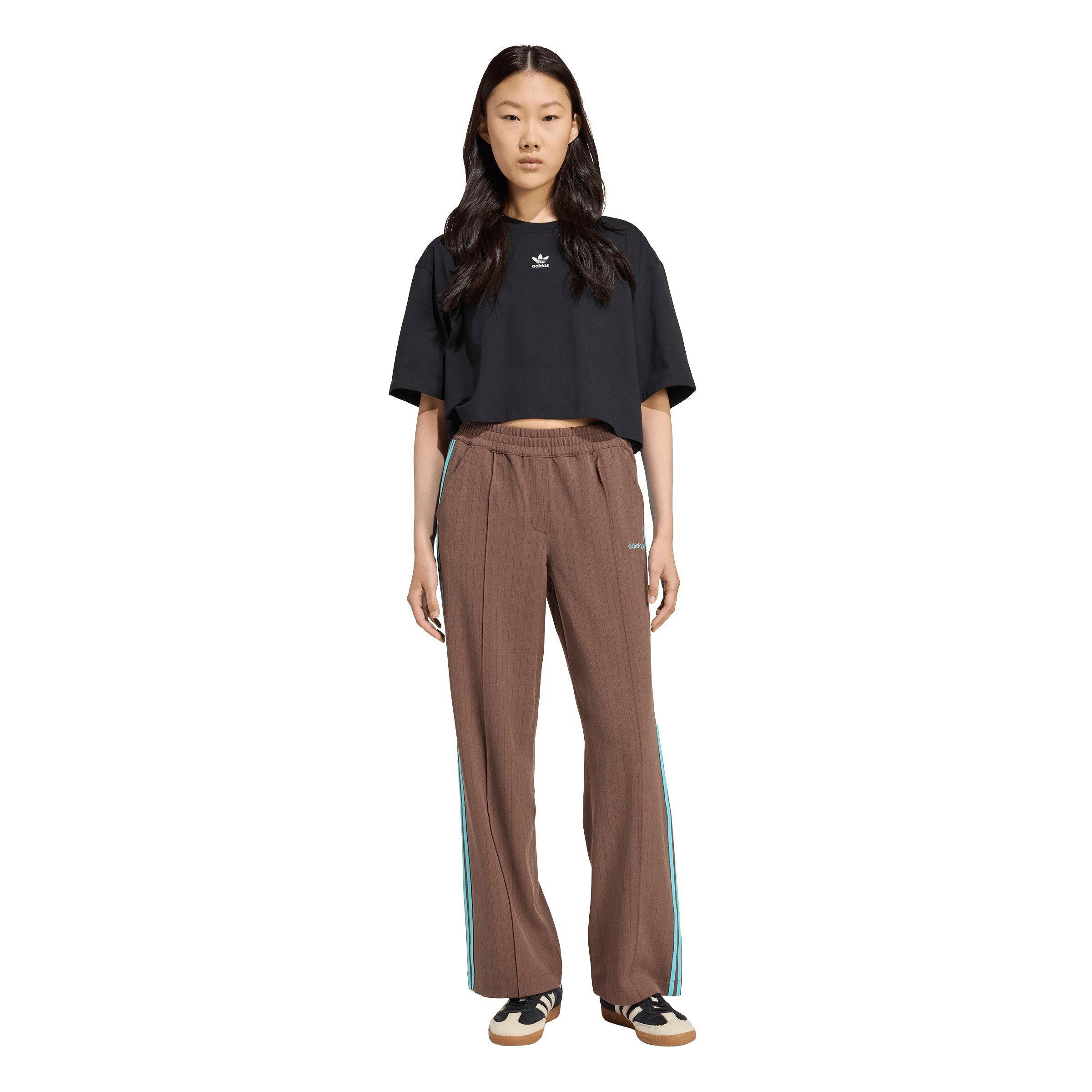 adidas Originals Women's Tailored Pants - BROWN Thumbnail View 5