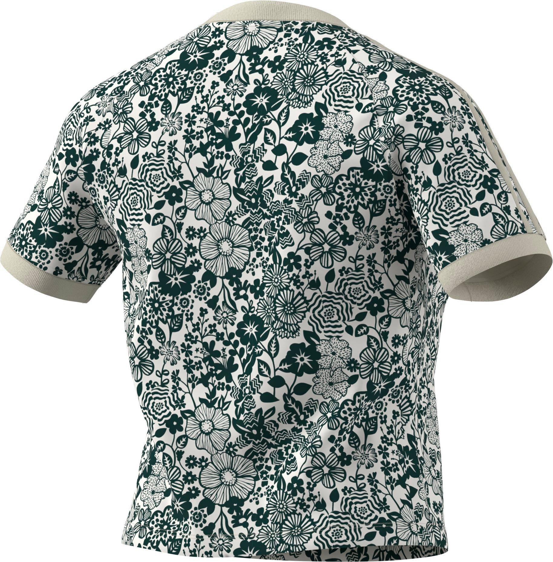 adidas Originals Women's Liberty London AOP Cali Tee - BEIGE Thumbnail View 2