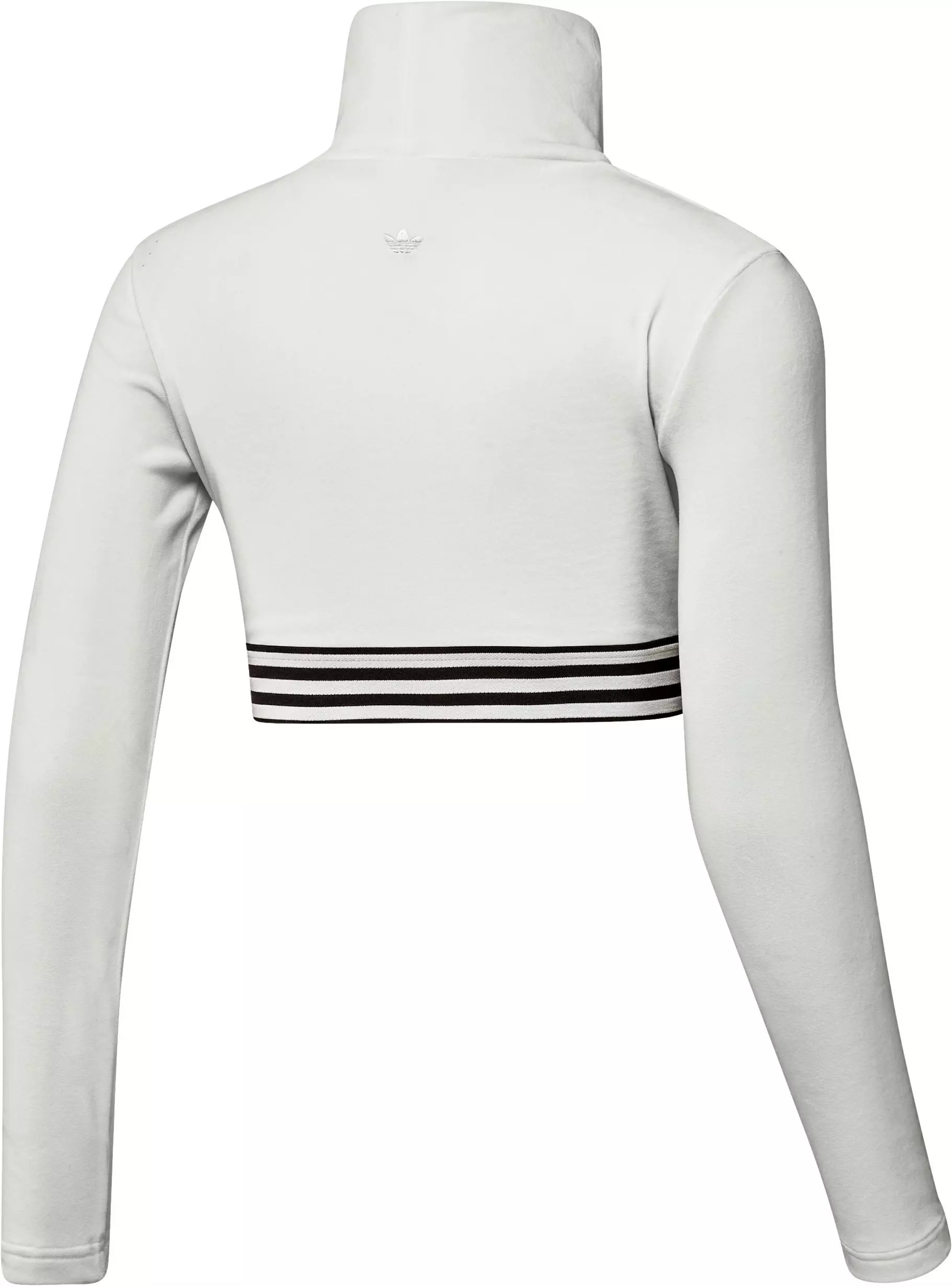 adidas Women's Winterized Long-Sleeve Crop Tee - WHITE