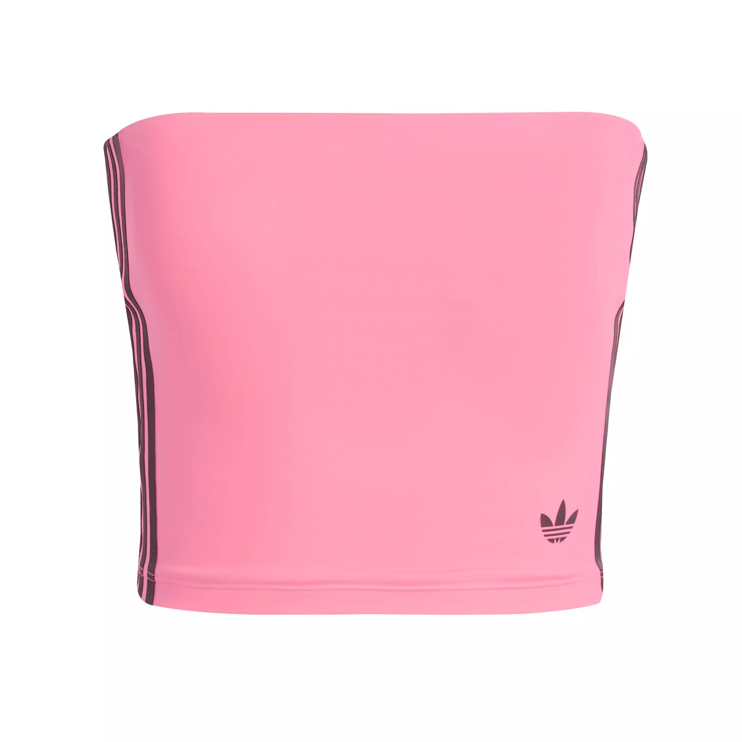 adidas Originals Women's Adicolor 3-Stripes Tube Top - PINK