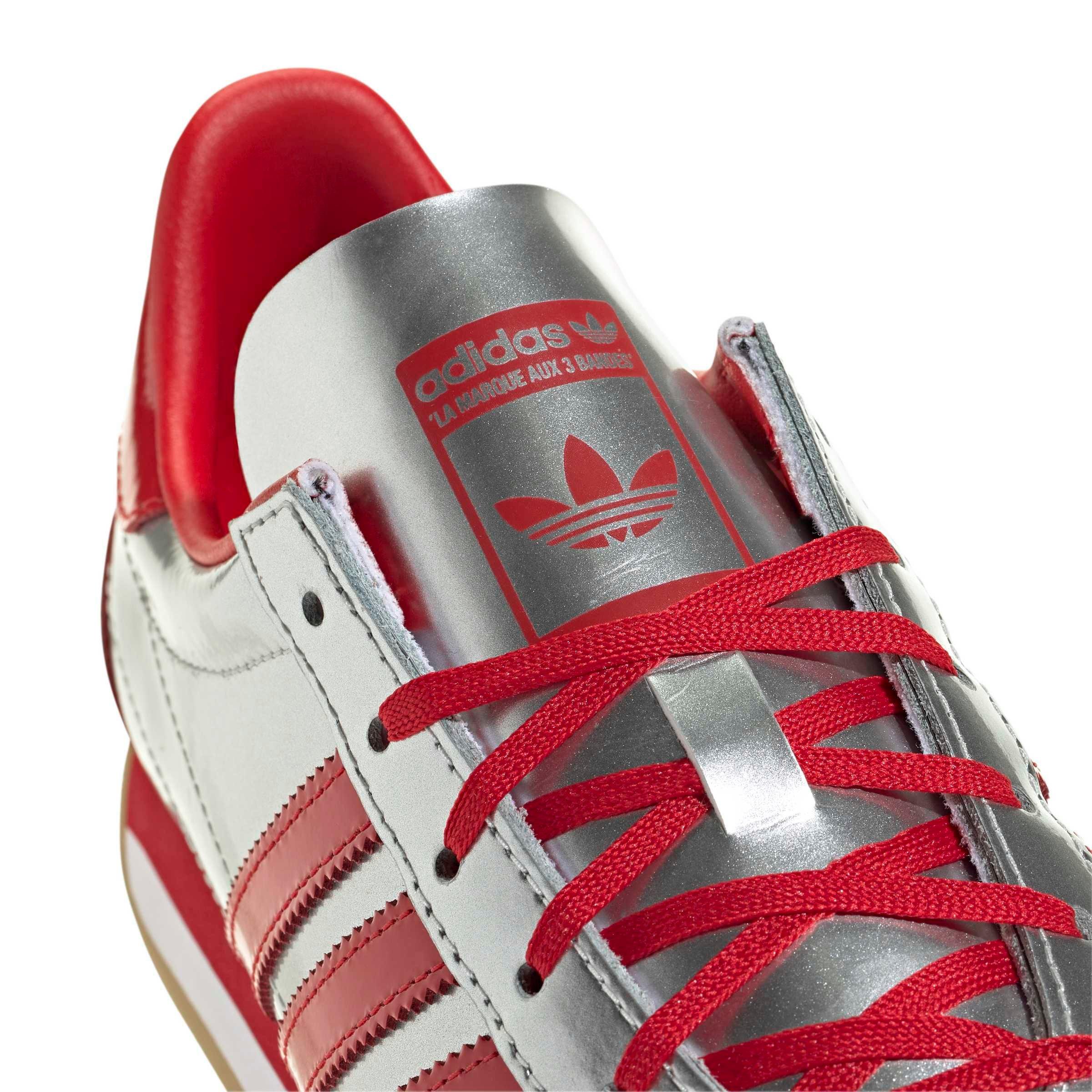 adidas Originals Country OG "Silver Metallic/Better Scarlet/White" Women's Shoe - SILVER/RED Thumbnail View 4