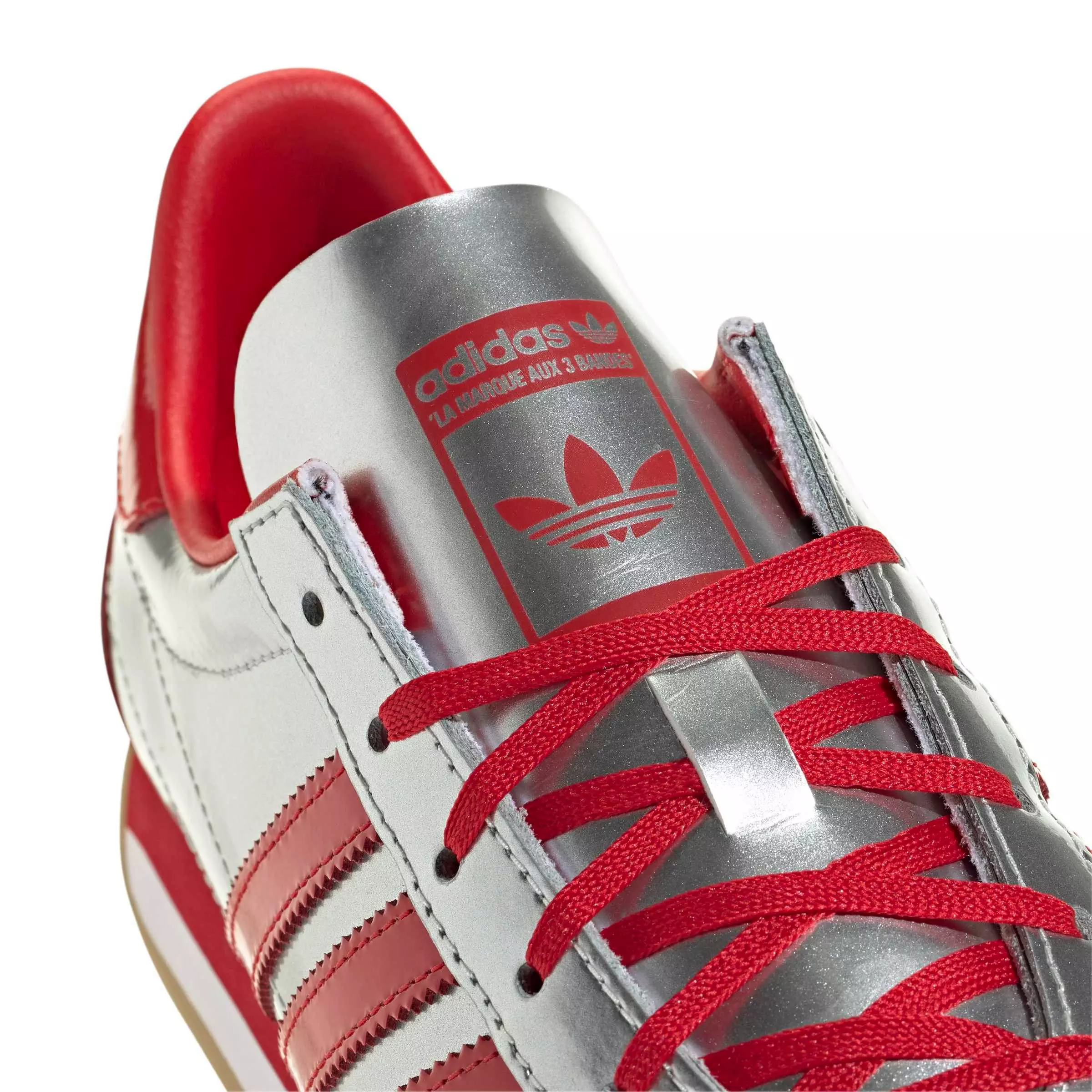 adidas Originals Country OG "Silver Metallic/Better Scarlet/White" Women's Shoe - SILVER/RED
