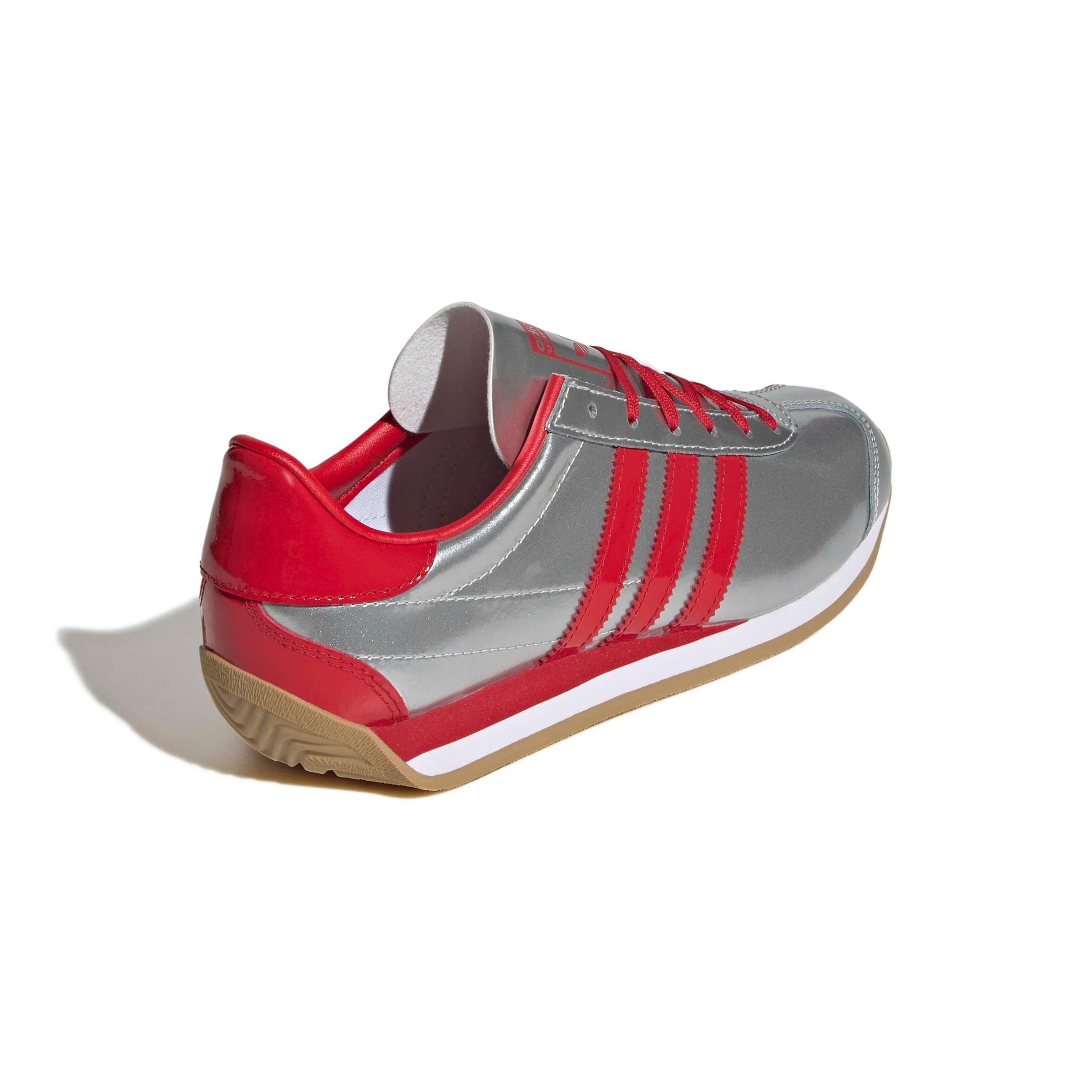 adidas Originals Country OG "Silver Metallic/Better Scarlet/White" Women's Shoe - SILVER/RED Thumbnail View 5