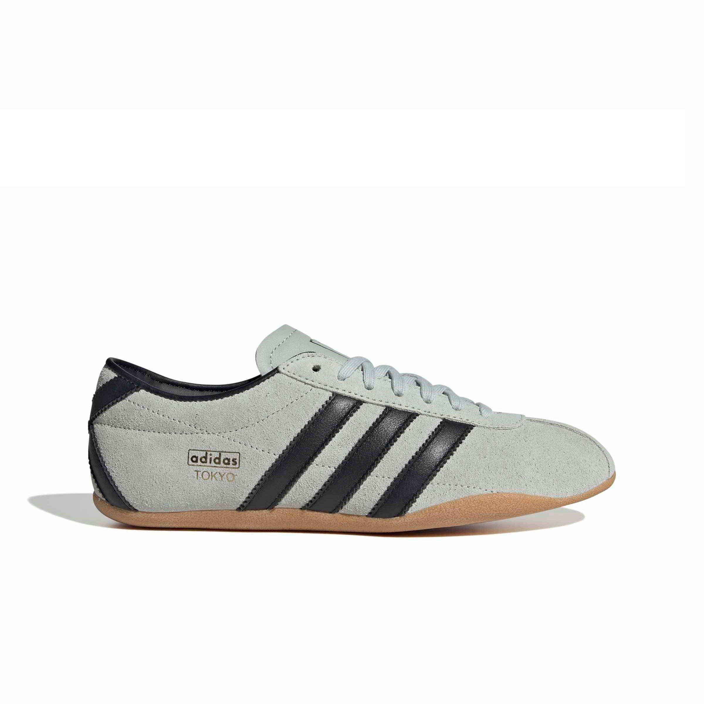 adidas Originals Women's Suede Lace Up Shoes - Grey/Black