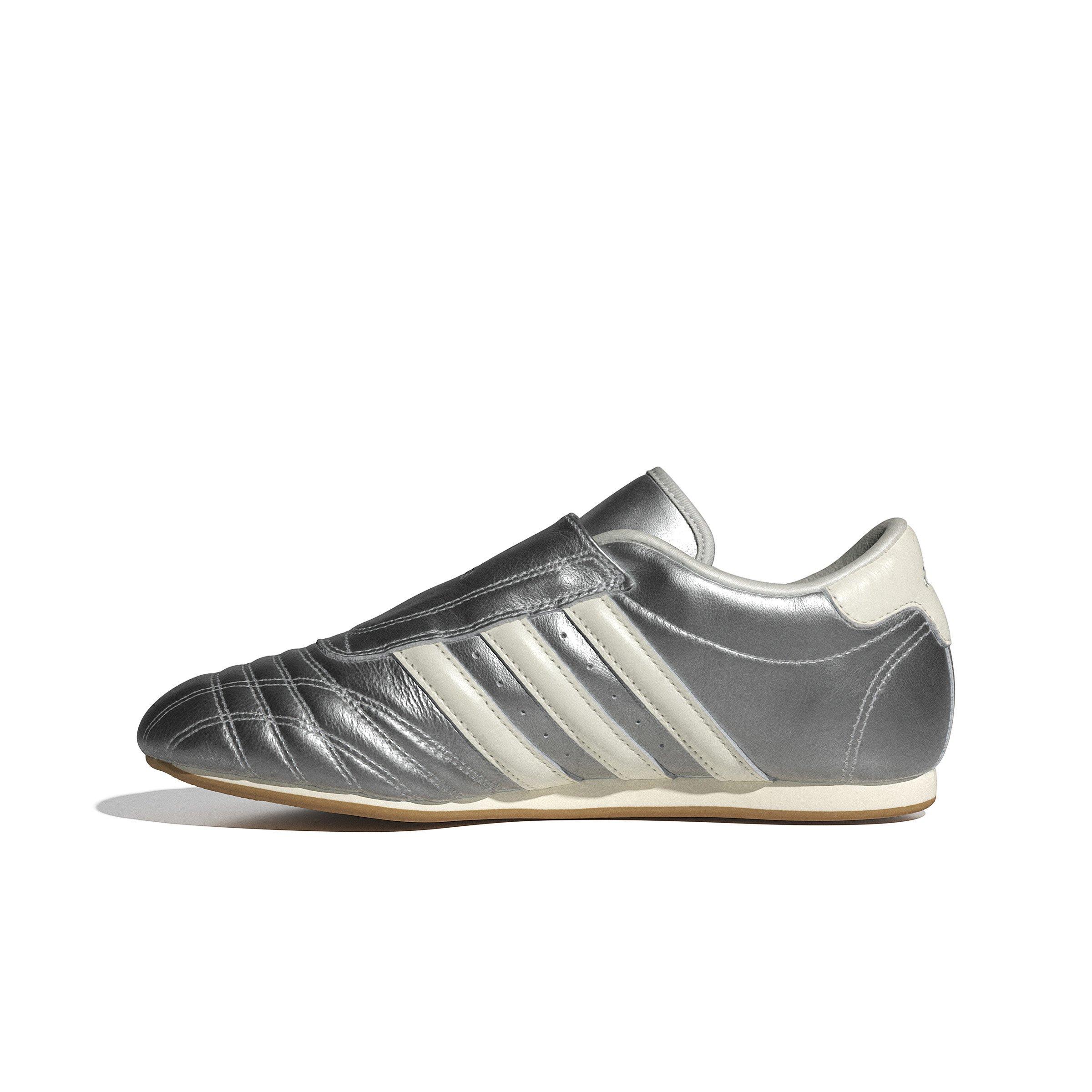 adidas Originals Taekwondo Slip "Silver Metallic/Off White/Gum" Women's Shoe - SILVER/WHITE/BLACK Thumbnail View 2