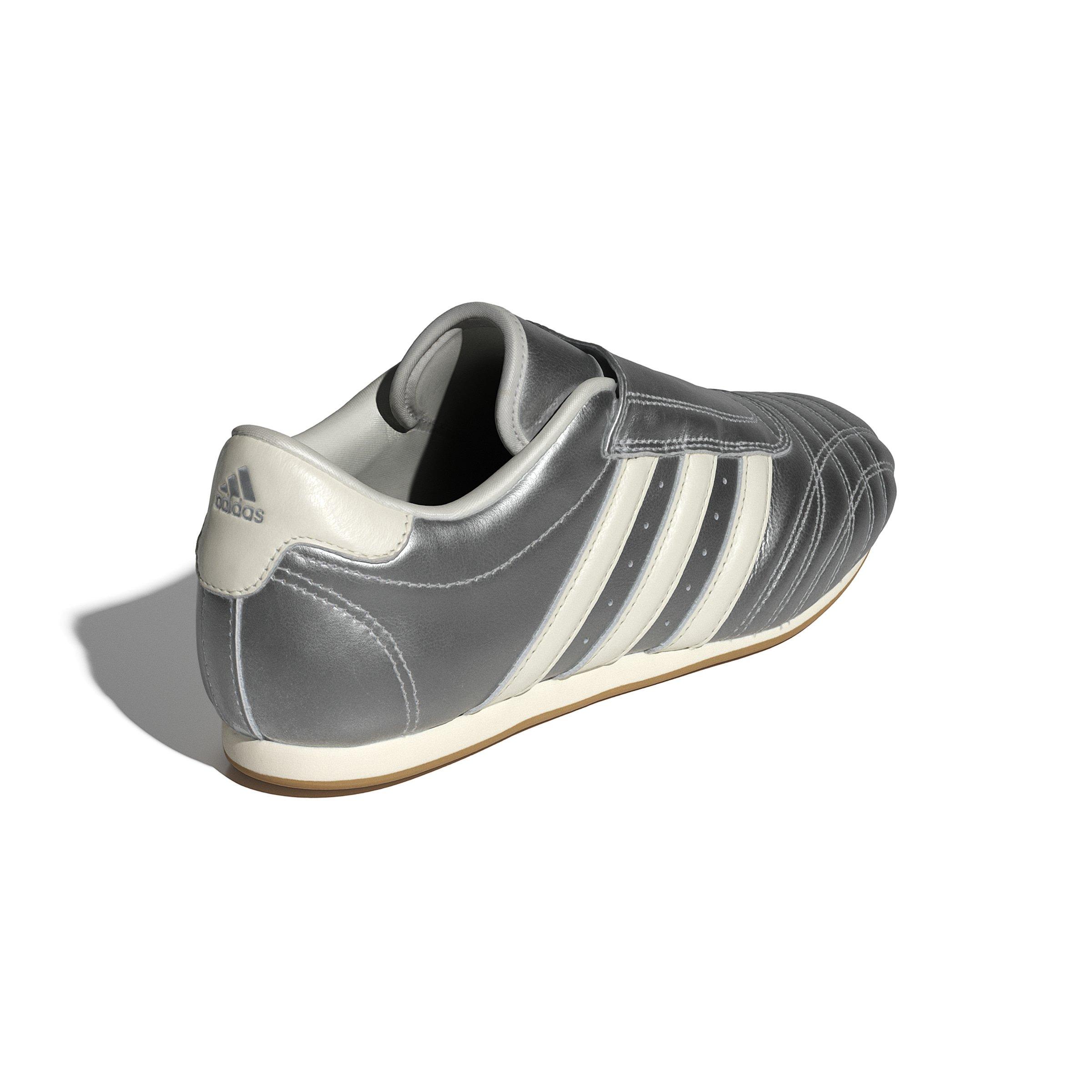 adidas Originals Taekwondo Slip "Silver Metallic/Off White/Gum" Women's Shoe - SILVER/WHITE/BLACK Thumbnail View 3