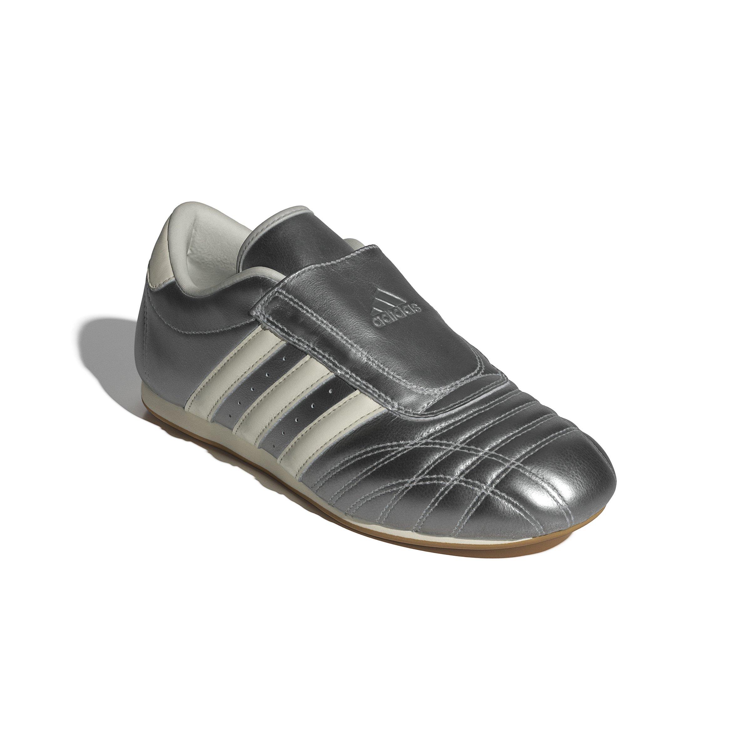 adidas Originals Taekwondo Slip "Silver Metallic/Off White/Gum" Women's Shoe - SILVER/WHITE/BLACK Thumbnail View 4