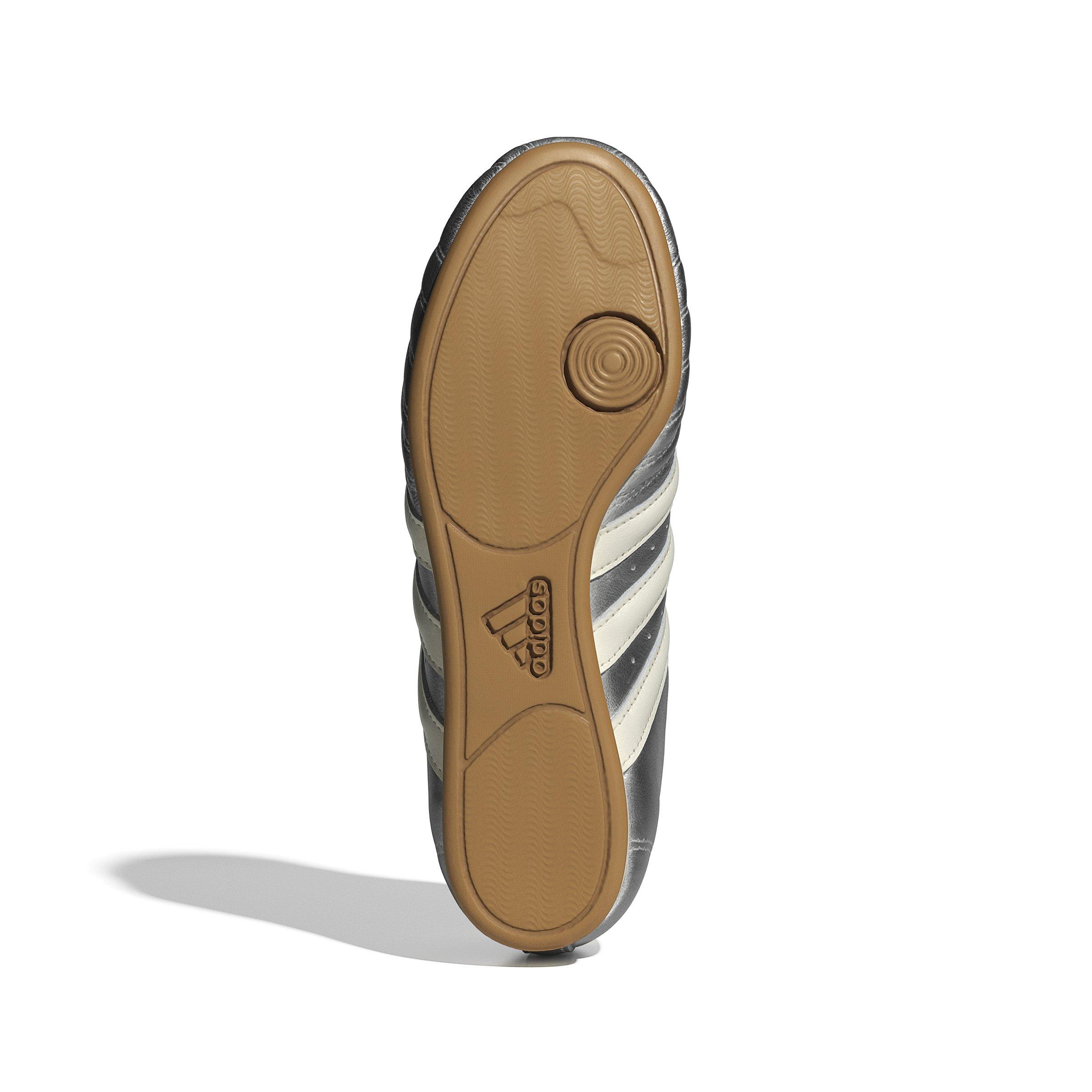 adidas Originals Taekwondo Slip "Silver Metallic/Off White/Gum" Women's Shoe - SILVER/WHITE/BLACK Thumbnail View 5