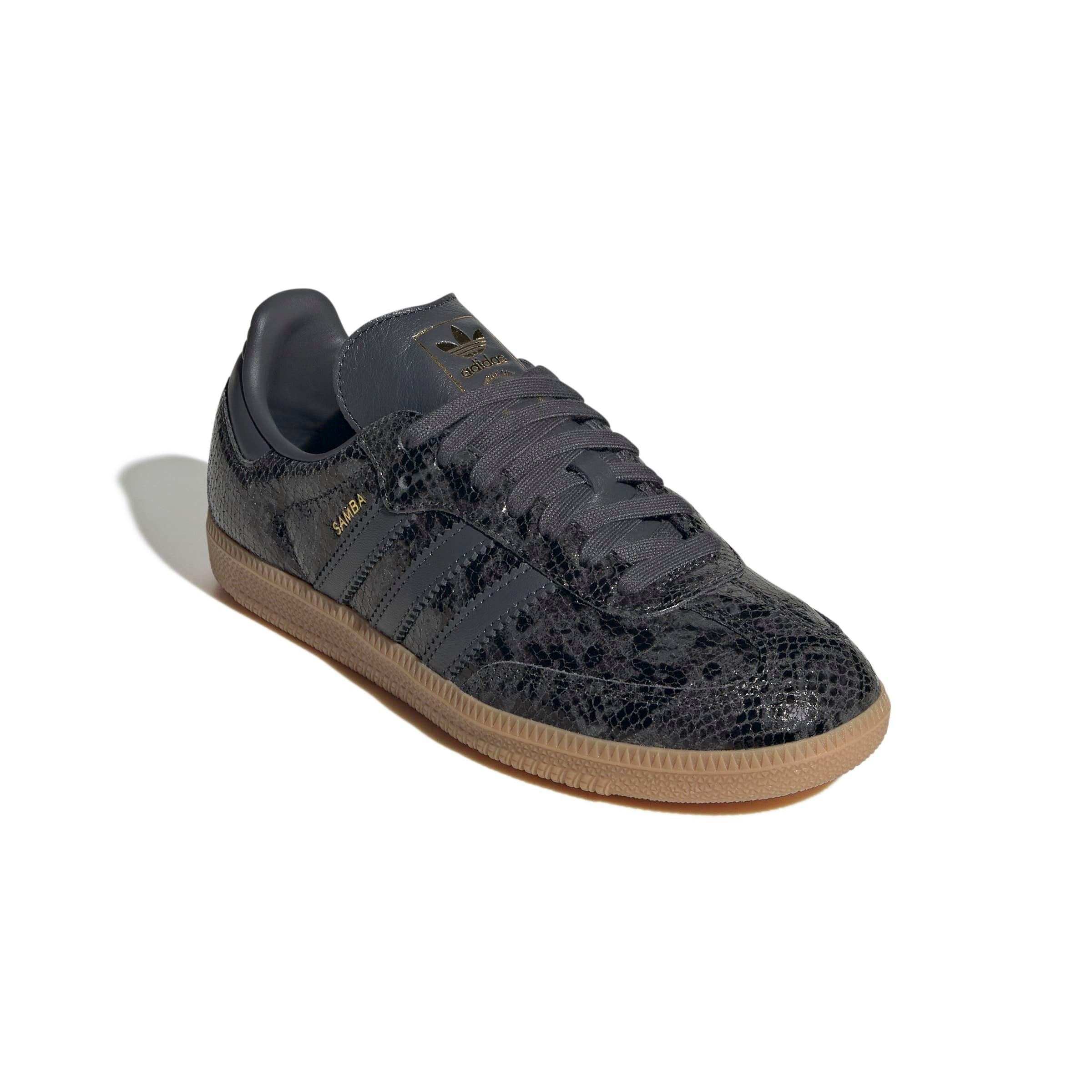 adidas Originals Samba OG "Snakeskin Print" Women's Shoe - BLACK/MULTI Thumbnail View 6