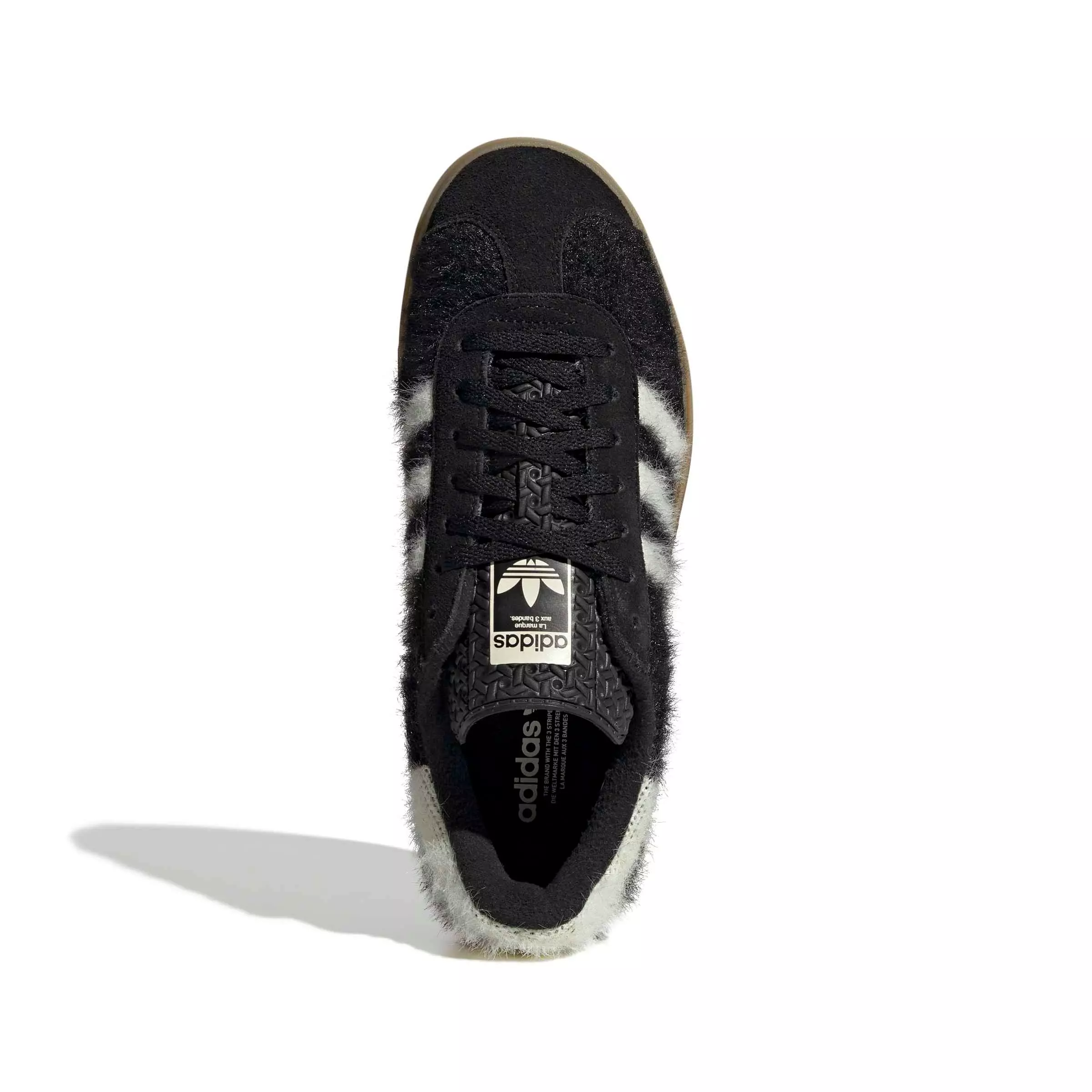 adidas Originals Gazelle Bold "Core Black/Cream White/Gold Metallic" Women's Shoe - BLACK/WHITE
