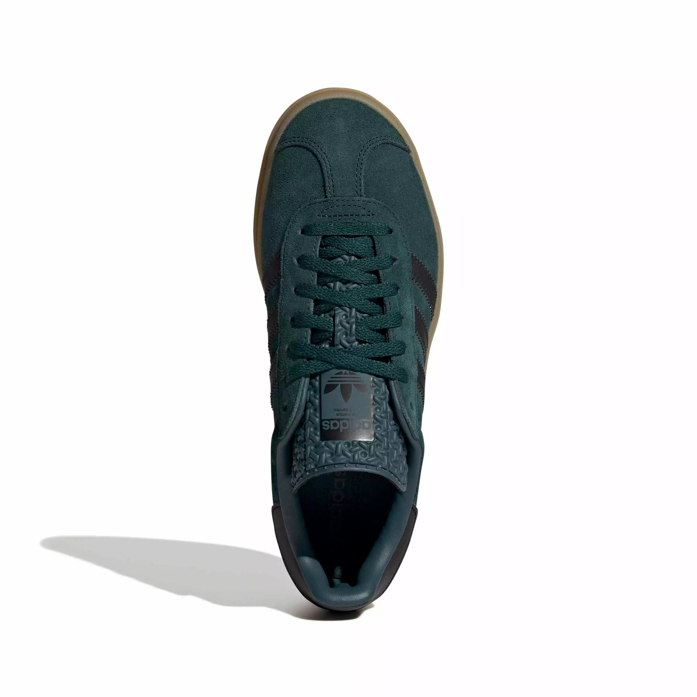 adidas Originals Gazelle Bold "Aurora Ivy/Core Black/Gum" Women's Shoe - GREEN/BLACK