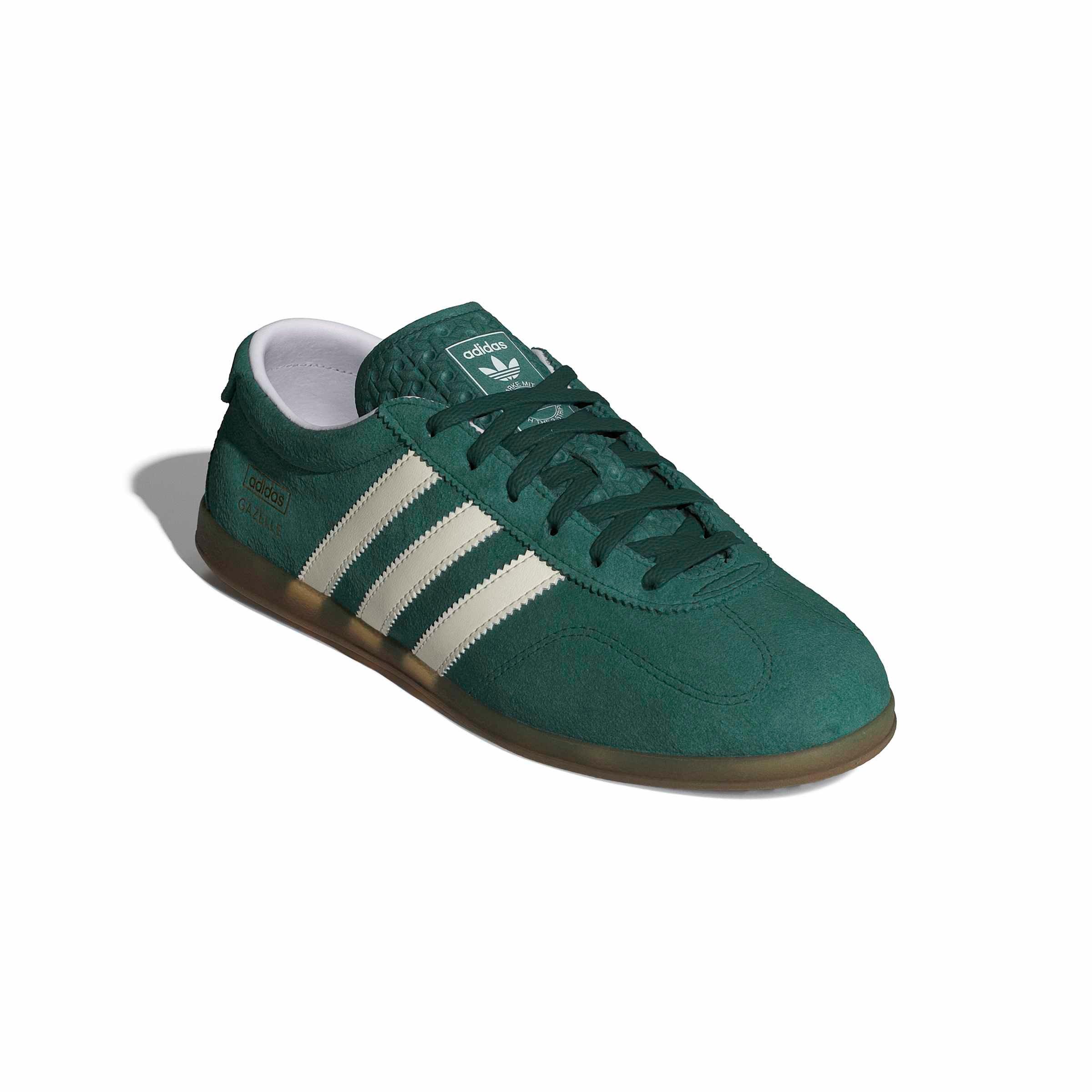 adidas Originals Gazelle Lo Pro "Collegiate Green/Cloud White" Women's Shoe - GREEN/WHITE Thumbnail View 4