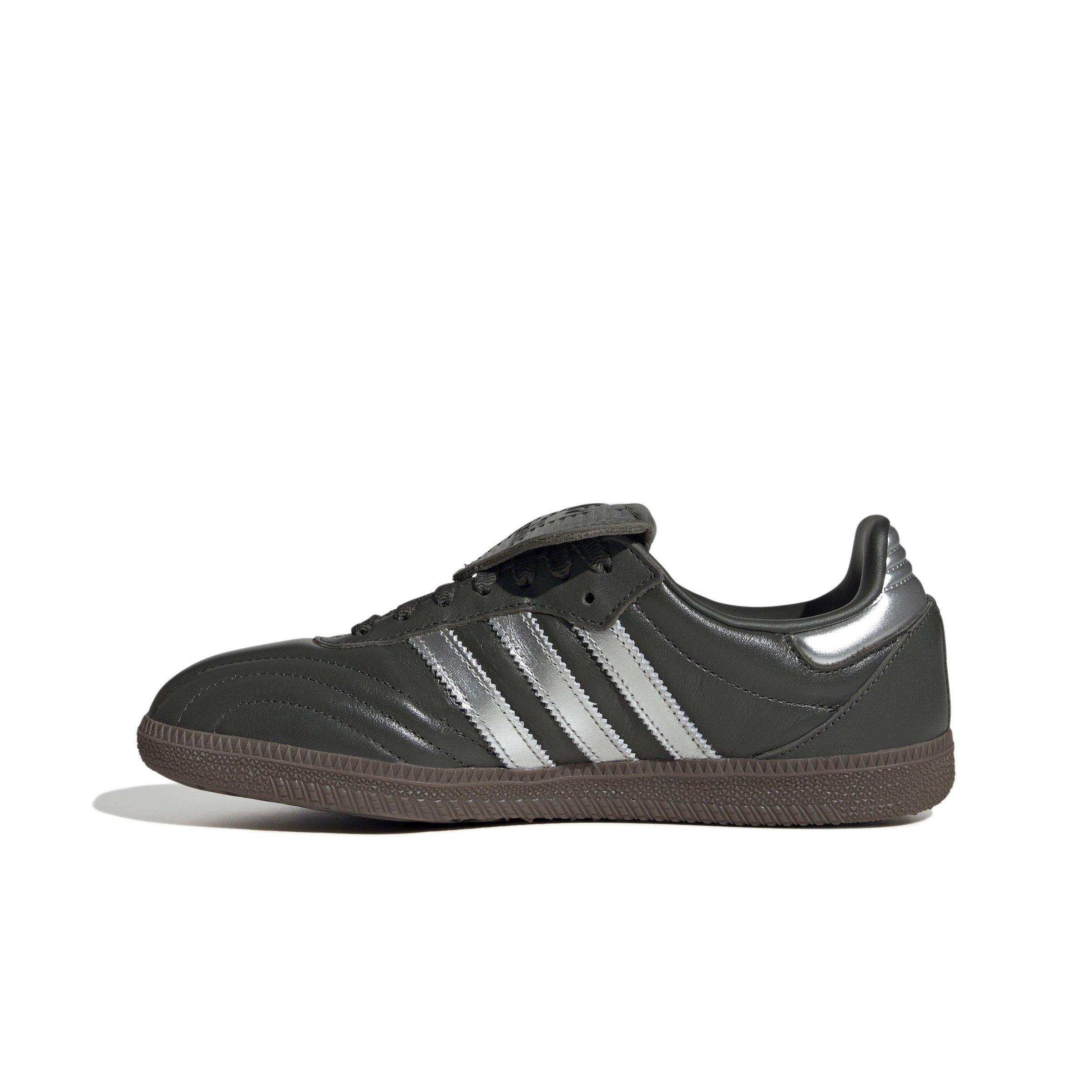 adidas Originals Samba OG "Legend Earth/Silver Metallic/Gum" Women's Shoe - GREEN Thumbnail View 2