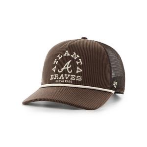 '47 Atlanta Braves Ranchero Mesh Hitch Snapback Hat-Brown