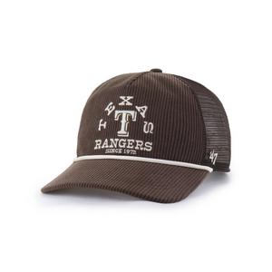 '47 Texas Rangers Ranchero Mesh Hitch Snapback Hat-Brown