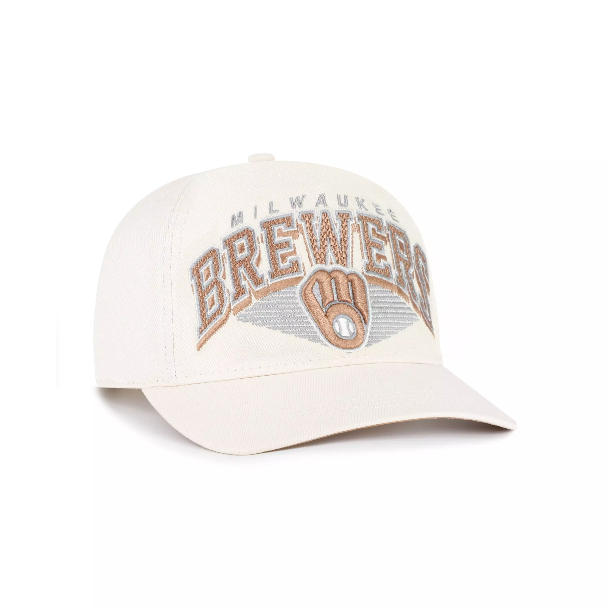 '47 Milwaukee Brewers Pomona Hitch Snapback Hat-Cream - CREAM
