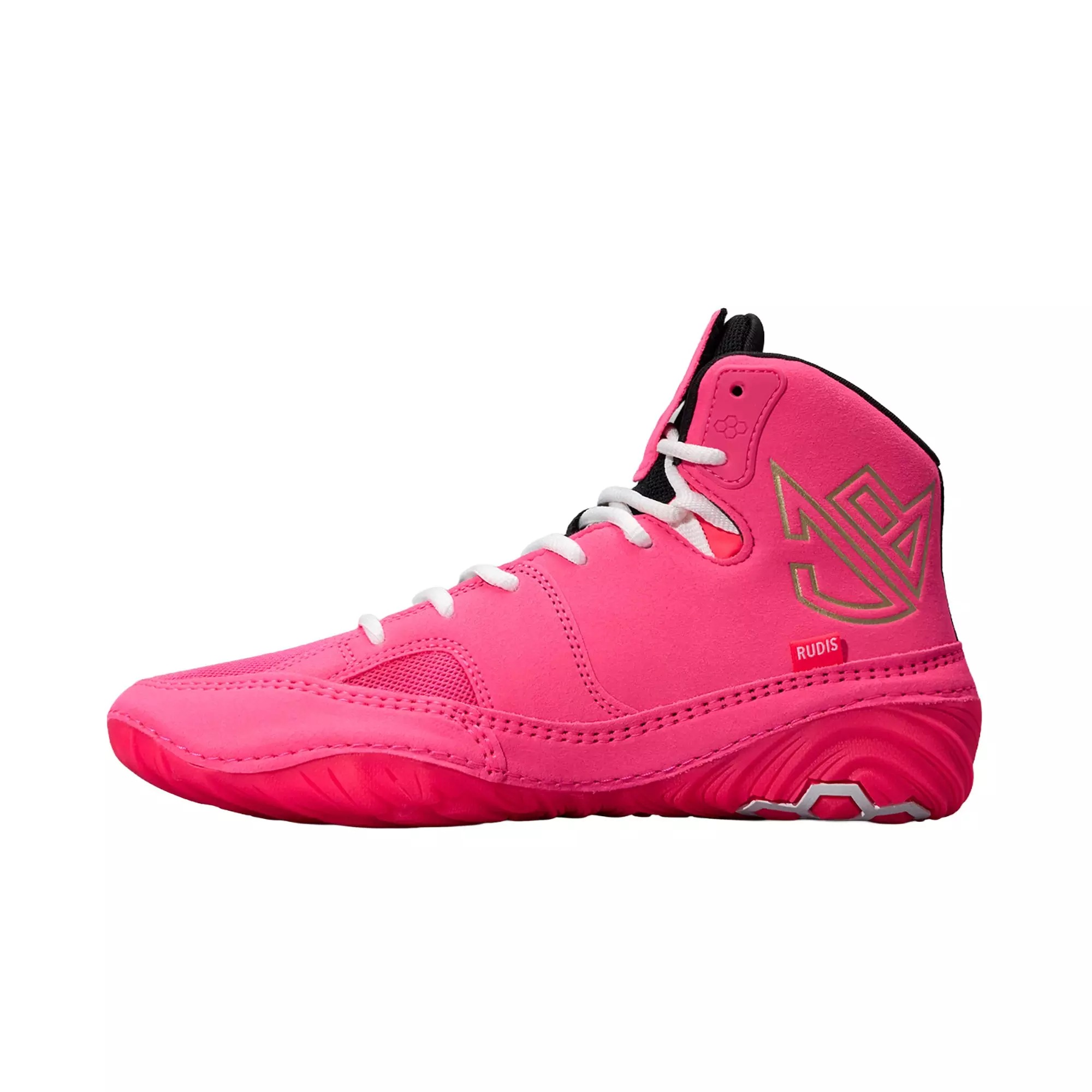 Rudis JB1 "Flamingo Pink" Unisex Wrestling Shoe - PINK/RED