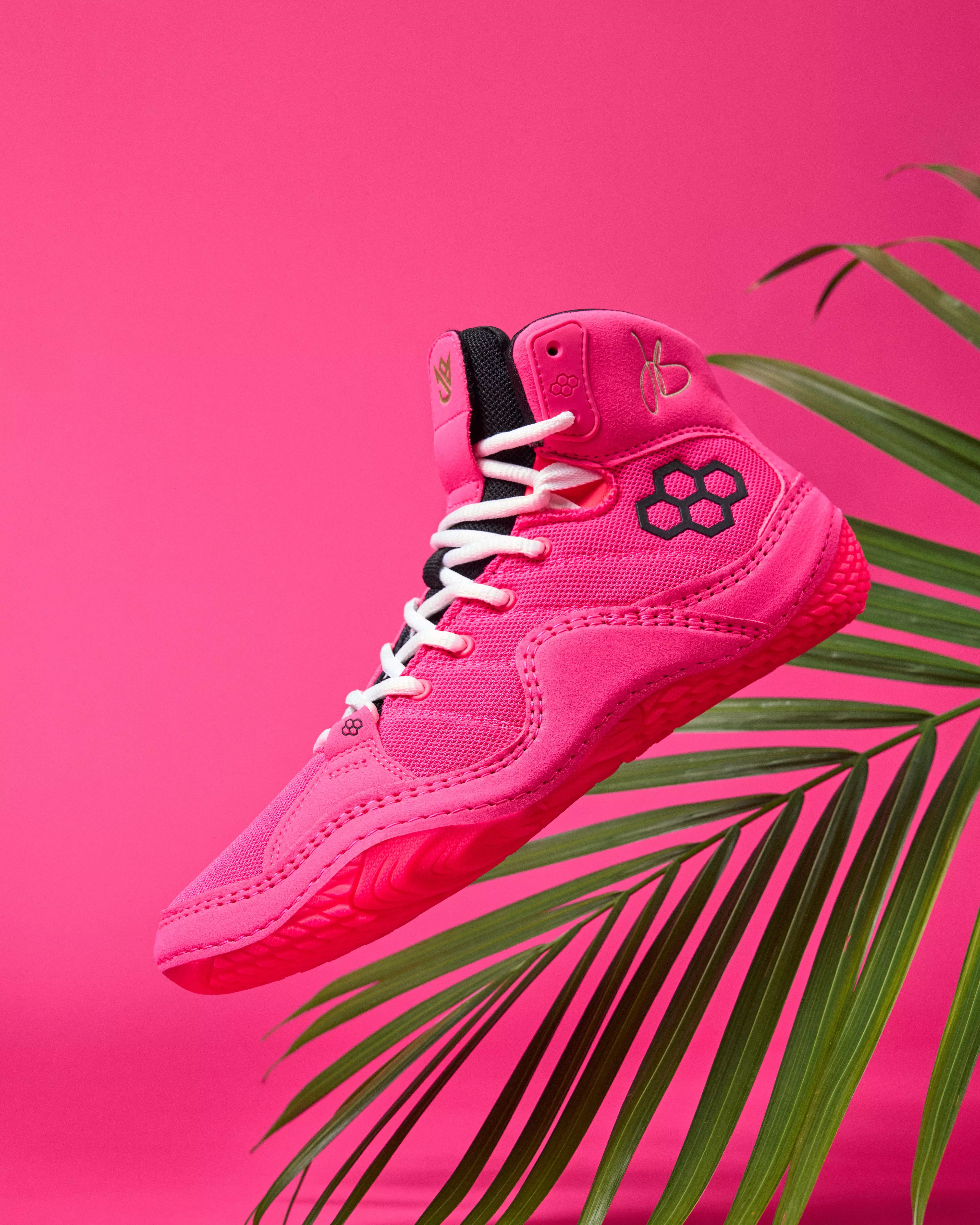 Rudis JB1 "Flamingo Pink" Unisex Wrestling Shoe - PINK/RED
