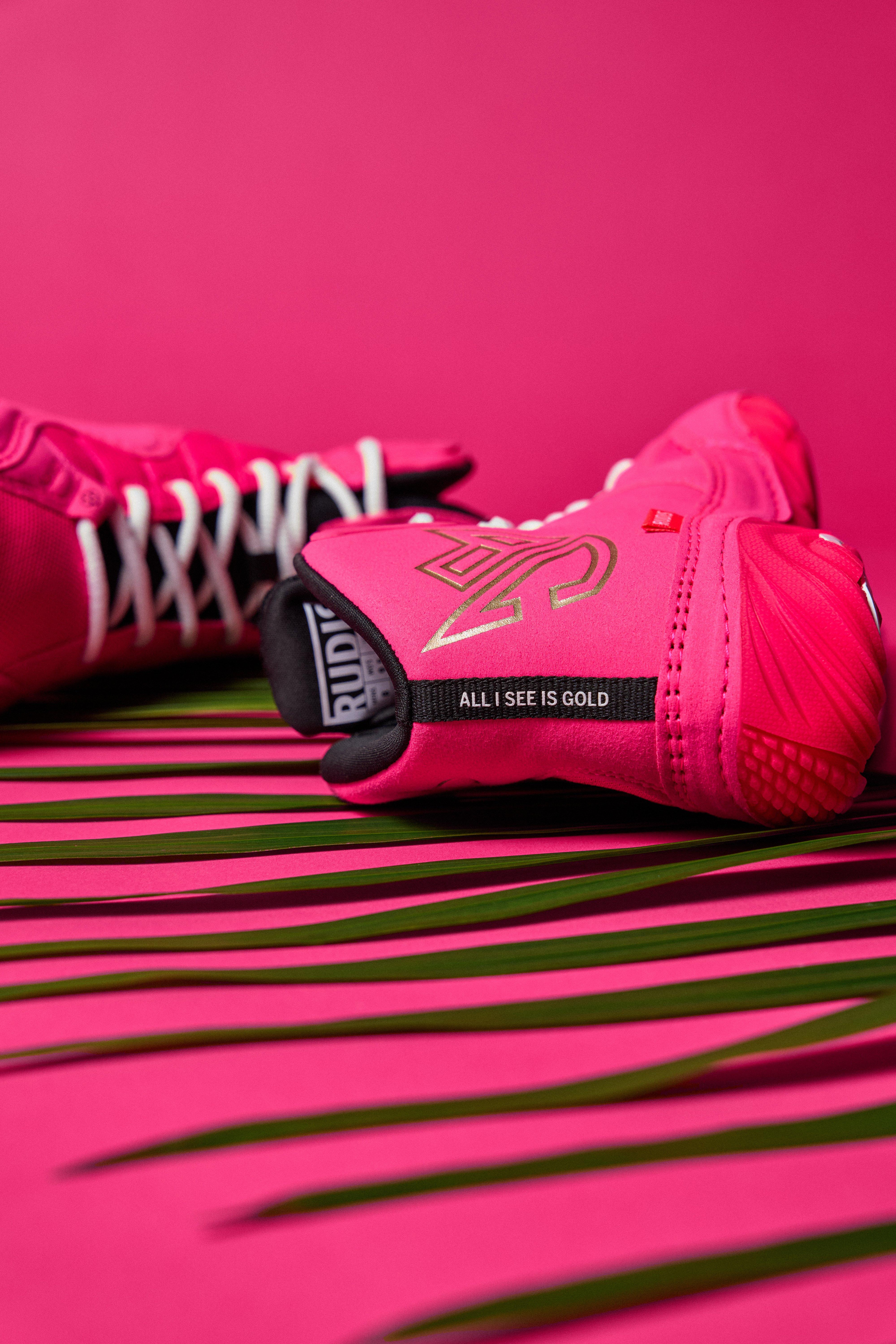 Rudis JB1 "Flamingo Pink" Unisex Wrestling Shoe - PINK/RED Thumbnail View 6