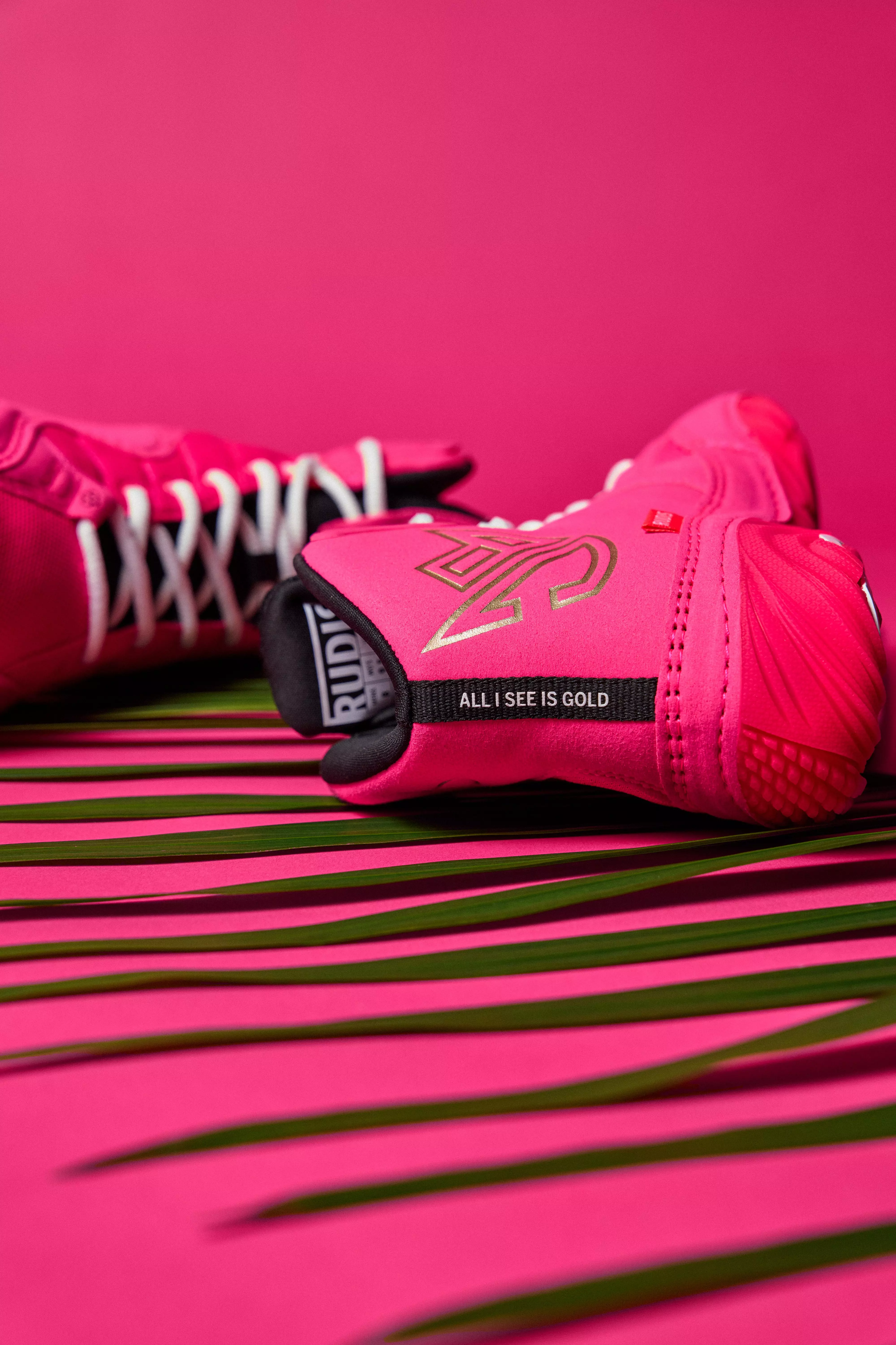 Rudis JB1 "Flamingo Pink" Unisex Wrestling Shoe - PINK/RED