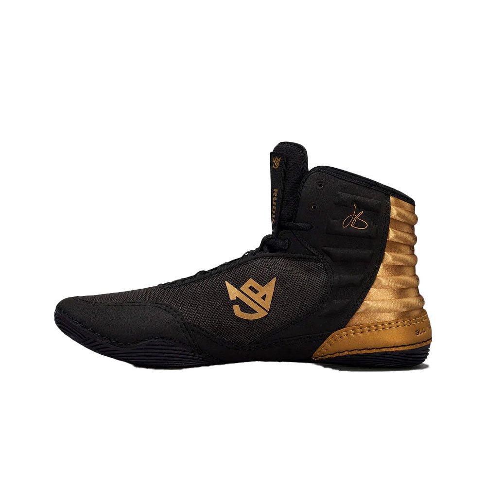 Rudis JB Ultra Stealth "Black/Gold" Men's Wrestling Shoe - BLACK/GOLD Thumbnail View 2