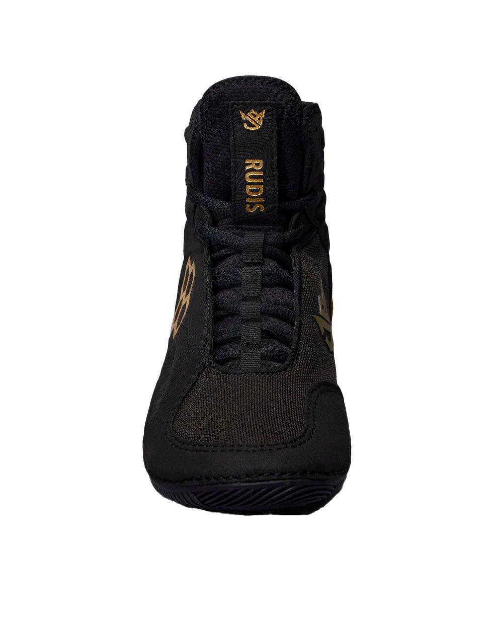 Rudis JB Ultra Stealth "Black/Gold" Men's Wrestling Shoe - BLACK/GOLD Thumbnail View 4