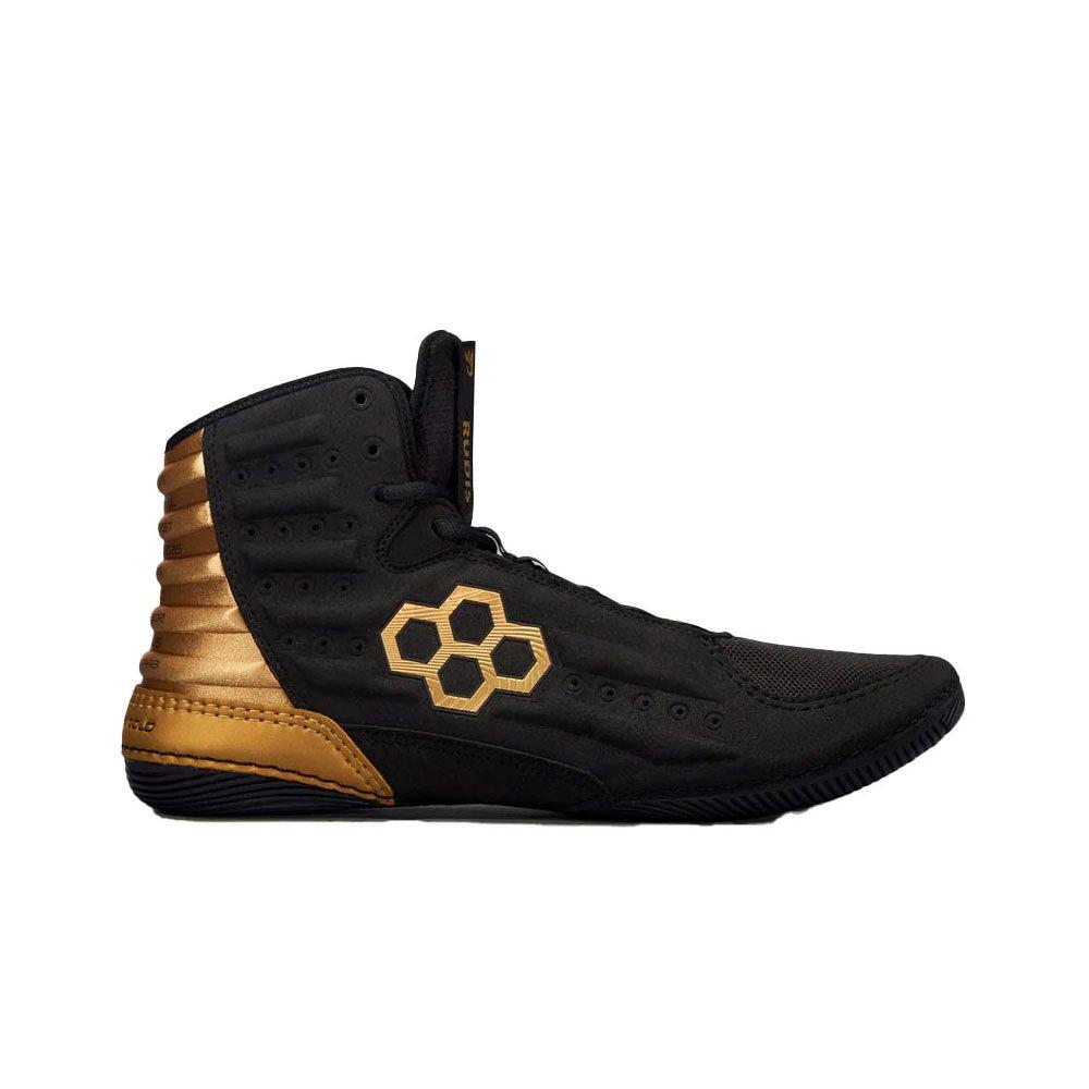 Rudis JB Ultra Stealth "Black/Gold" Men's Wrestling Shoe - BLACK/GOLD Thumbnail View 1