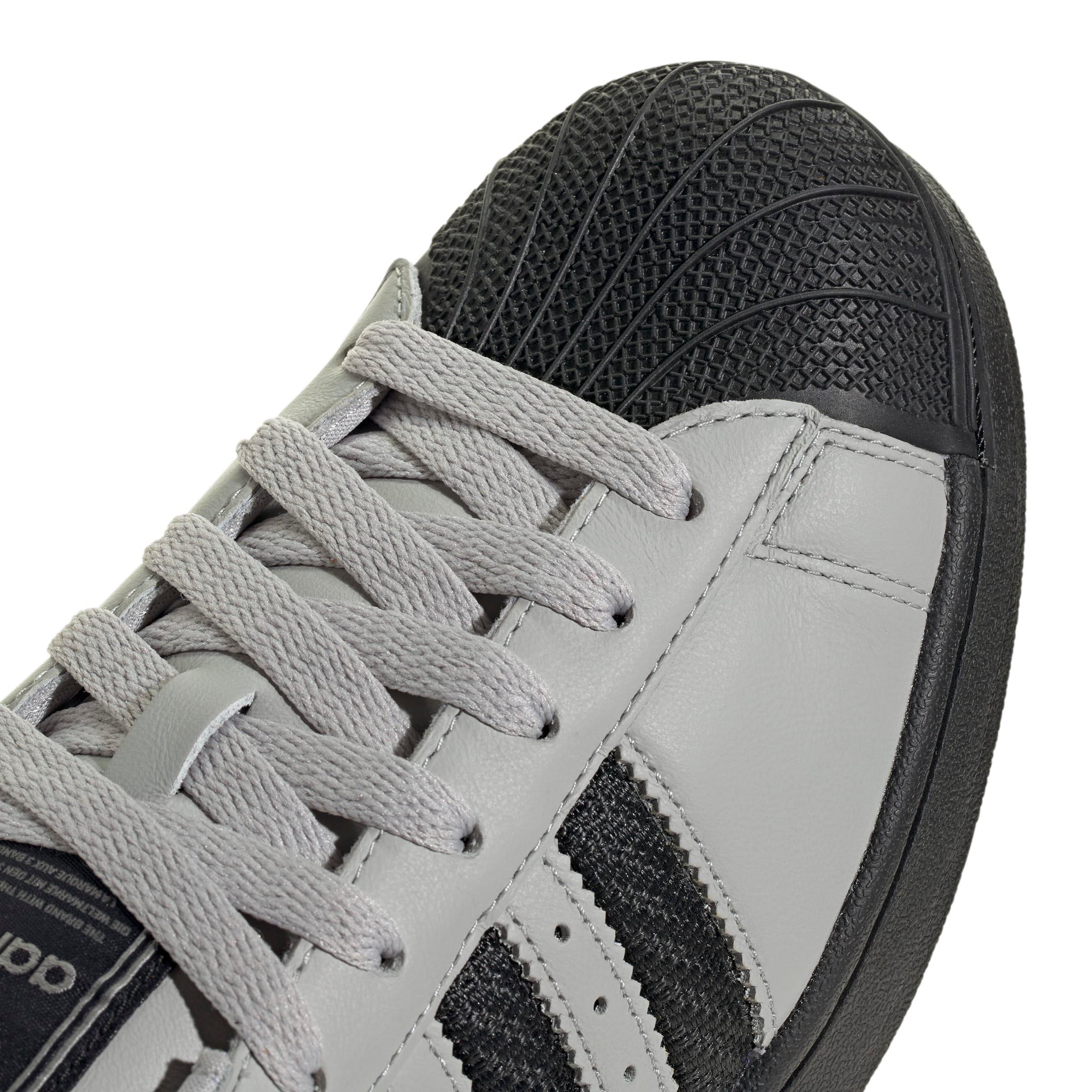 adidas Originals Superstar II Carbon Mesh "Grey/Core Black" Men's Shoe - GREY/BLACK Thumbnail View 4