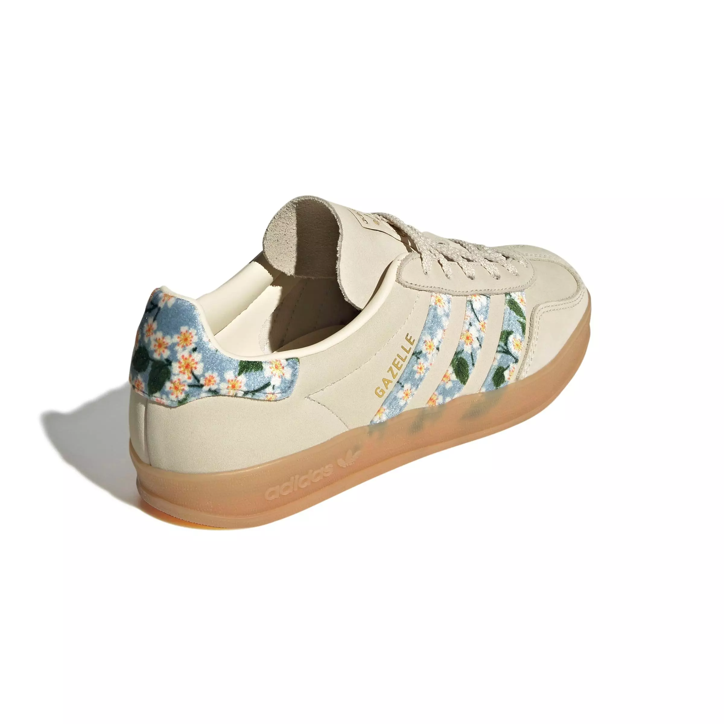 adidas Originals Gazelle Liberty London "Cream White/Tactile Blue" Women's Shoe - OFF-WHITE