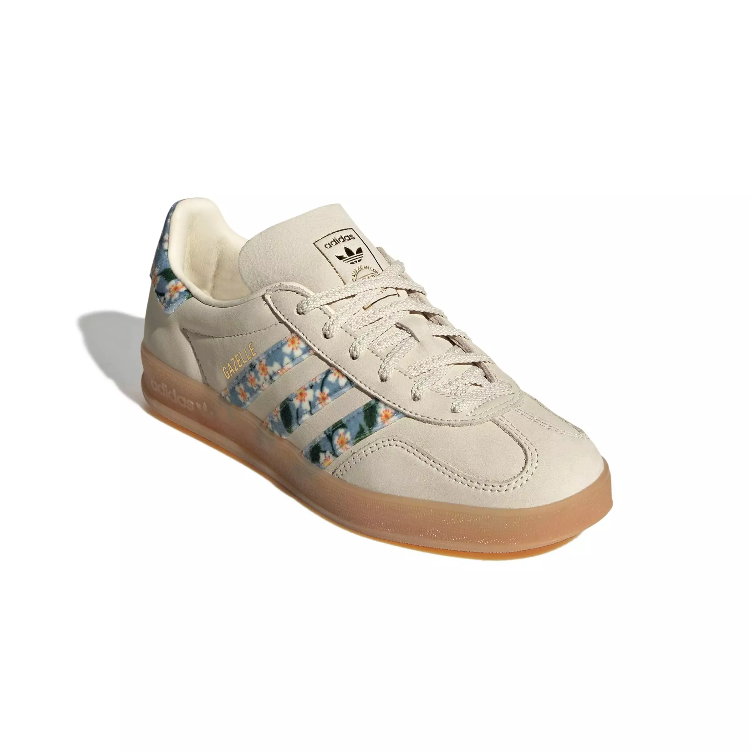 adidas Originals Gazelle Liberty London "Cream White/Tactile Blue" Women's Shoe - OFF-WHITE