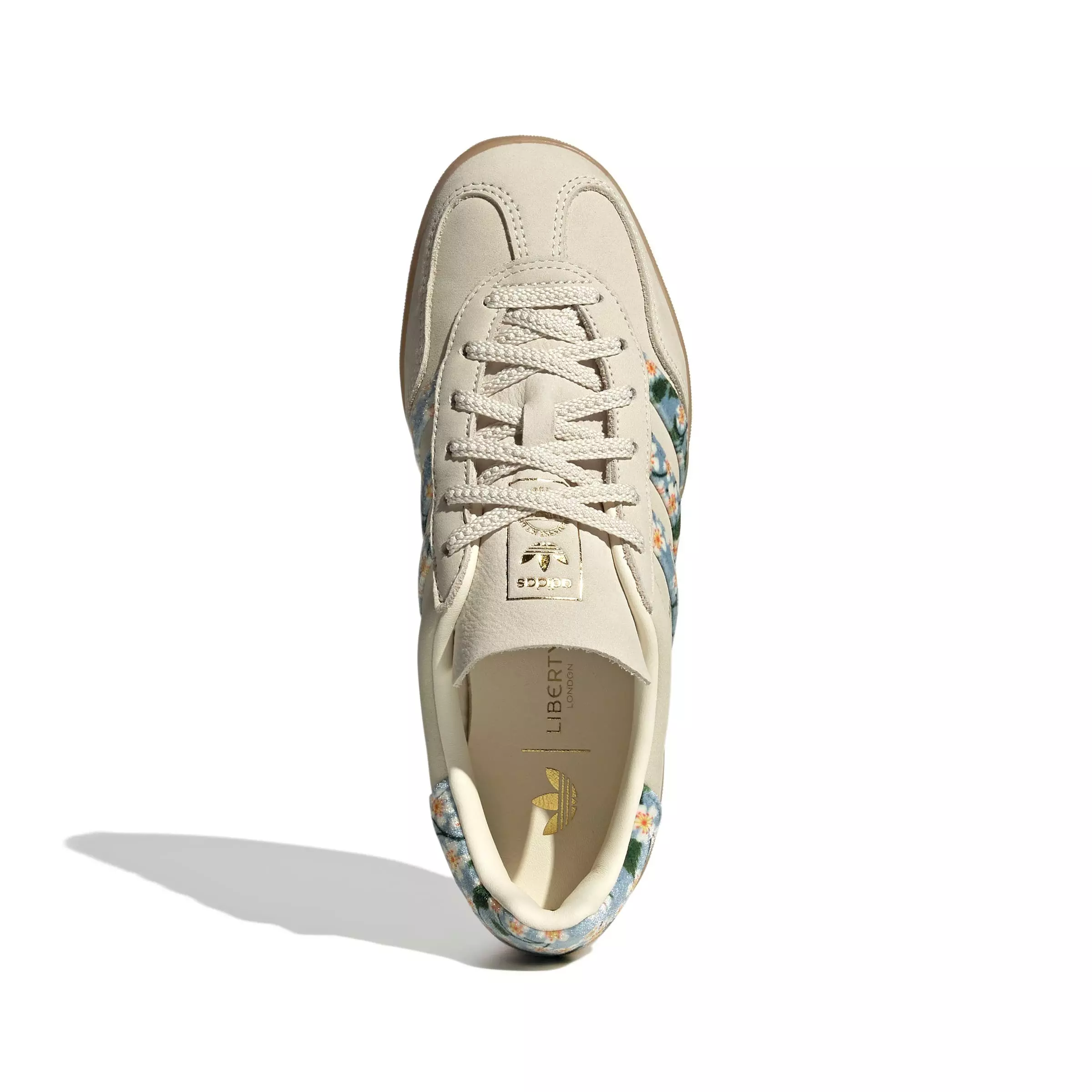 adidas Originals Gazelle Liberty London "Cream White/Tactile Blue" Women's Shoe - OFF-WHITE