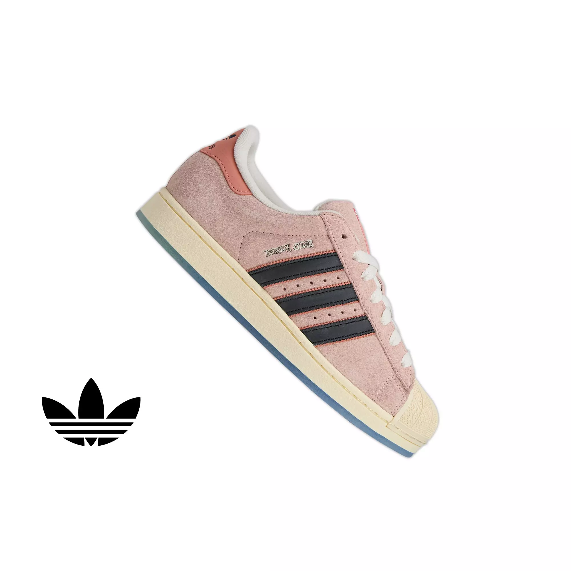 adidas Originals Superstar "Patrick Star" Grade School Kids' Shoe - PINK/BLACK