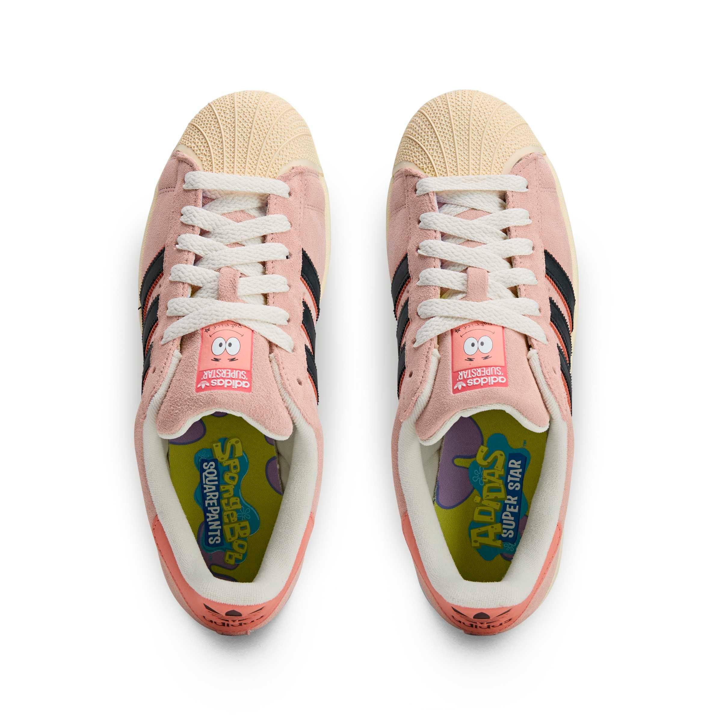 adidas Originals Superstar "Patrick Star" Men's Shoe - PINK/BLACK Thumbnail View 8