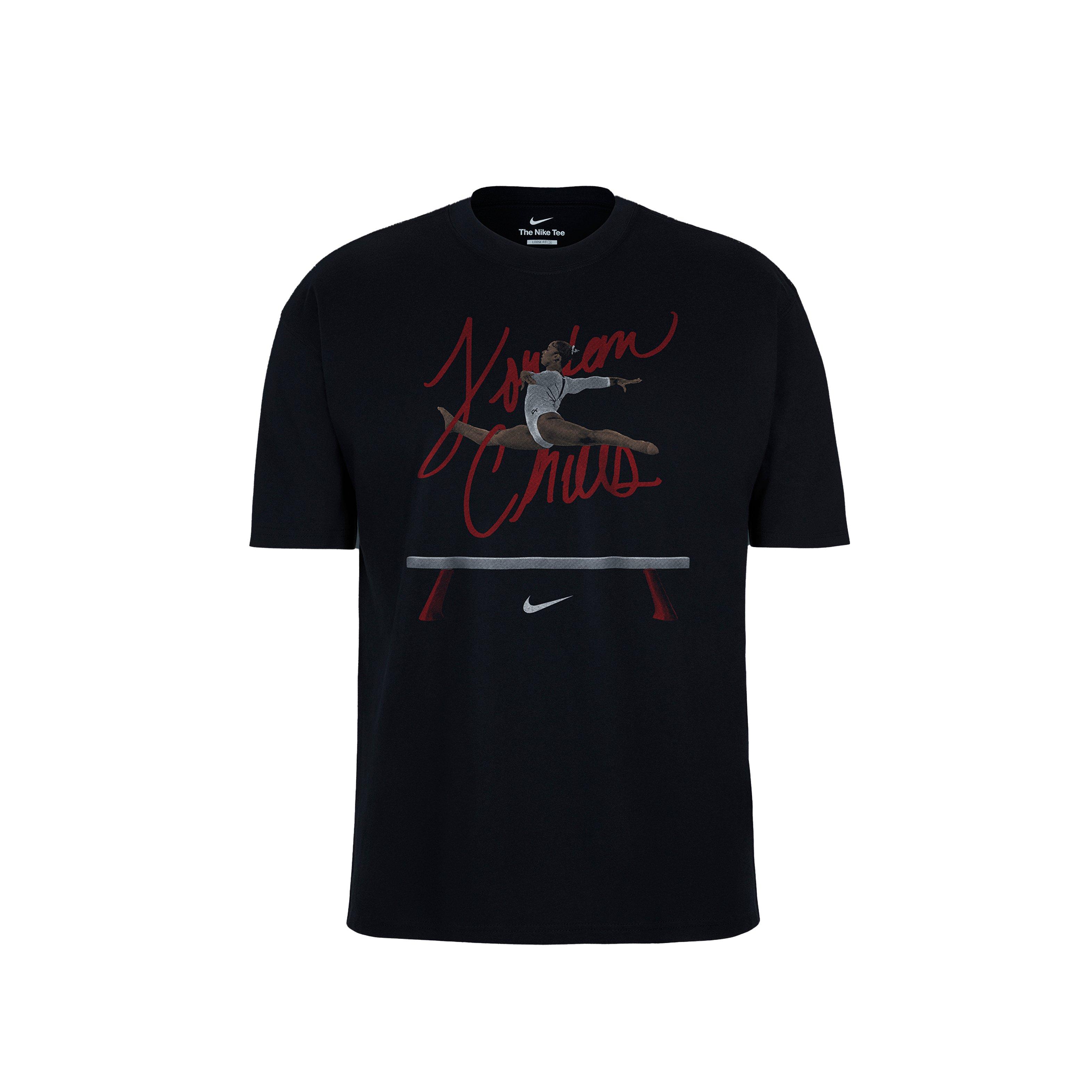 Nike Women's Jordan Chiles "So Win" Basketball Tee - BLACK Thumbnail View 1