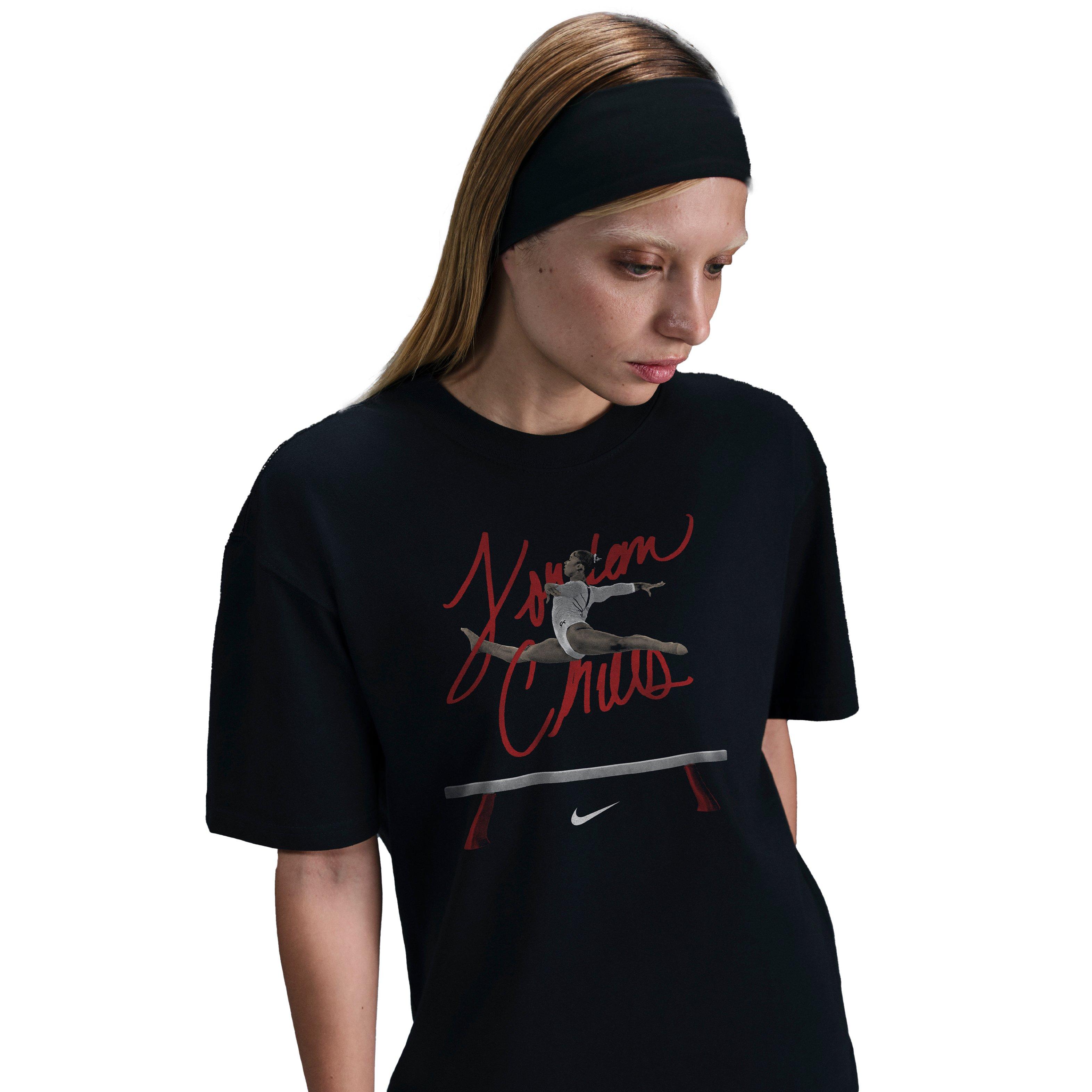 Nike Women's Jordan Chiles "So Win" Basketball Tee - BLACK Thumbnail View 2