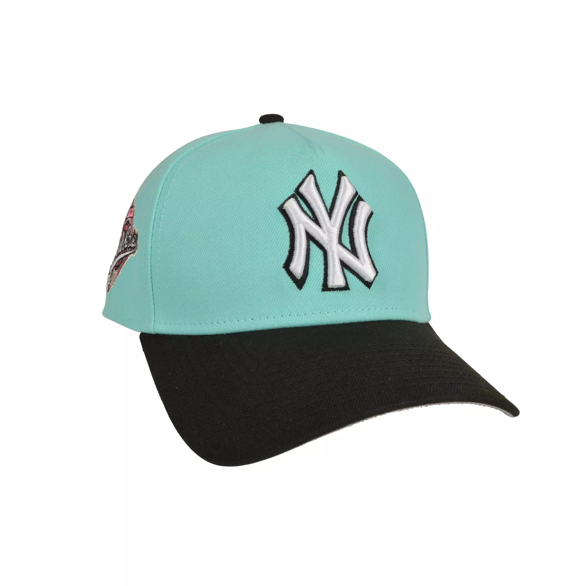 New Era New York Yankees 9FORTY A-Frame Snapback Hat - Teal/Black - TEAL/BLACK