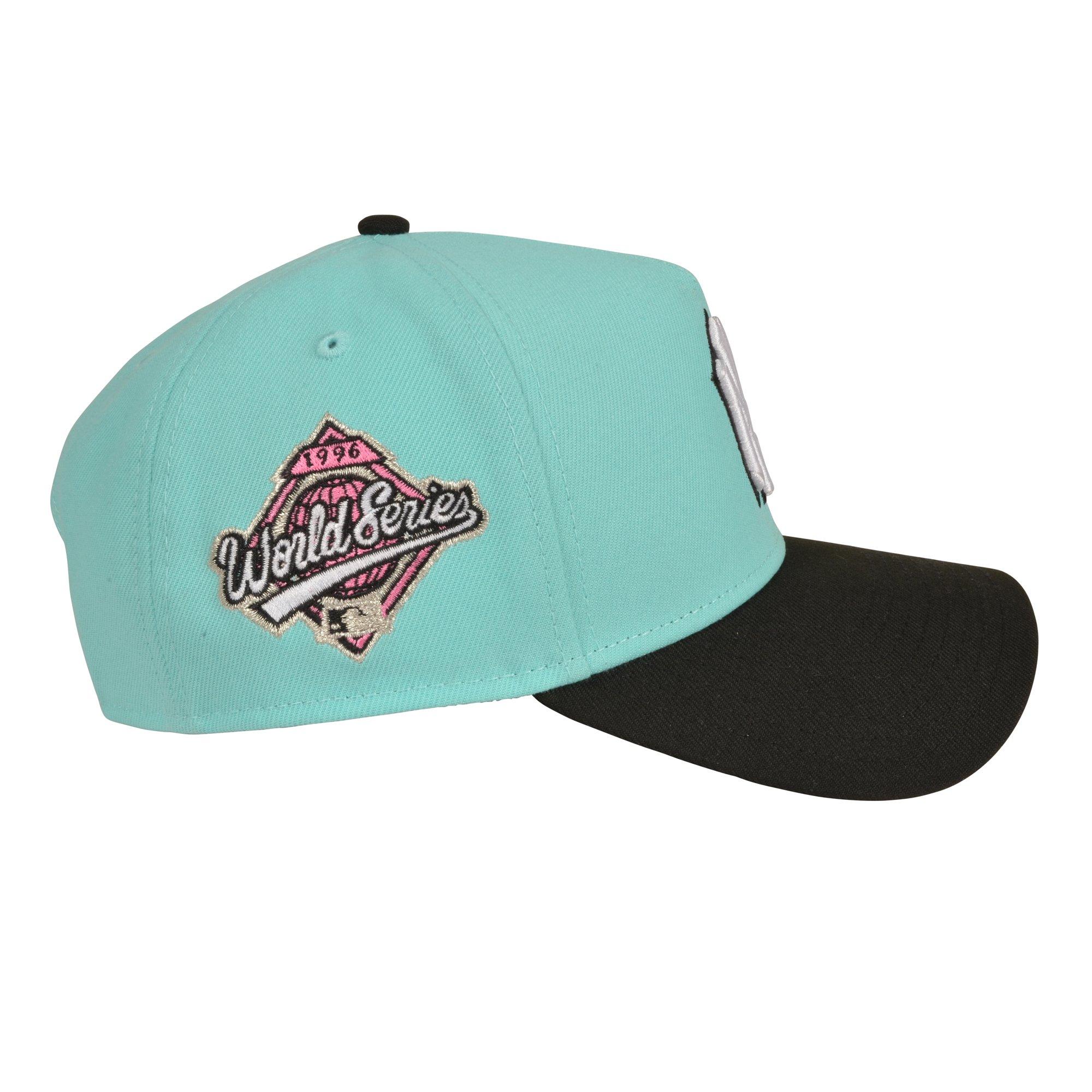 New Era New York Yankees 9FORTY A-Frame Snapback Hat - Teal/Black - TEAL/BLACK Thumbnail View 3